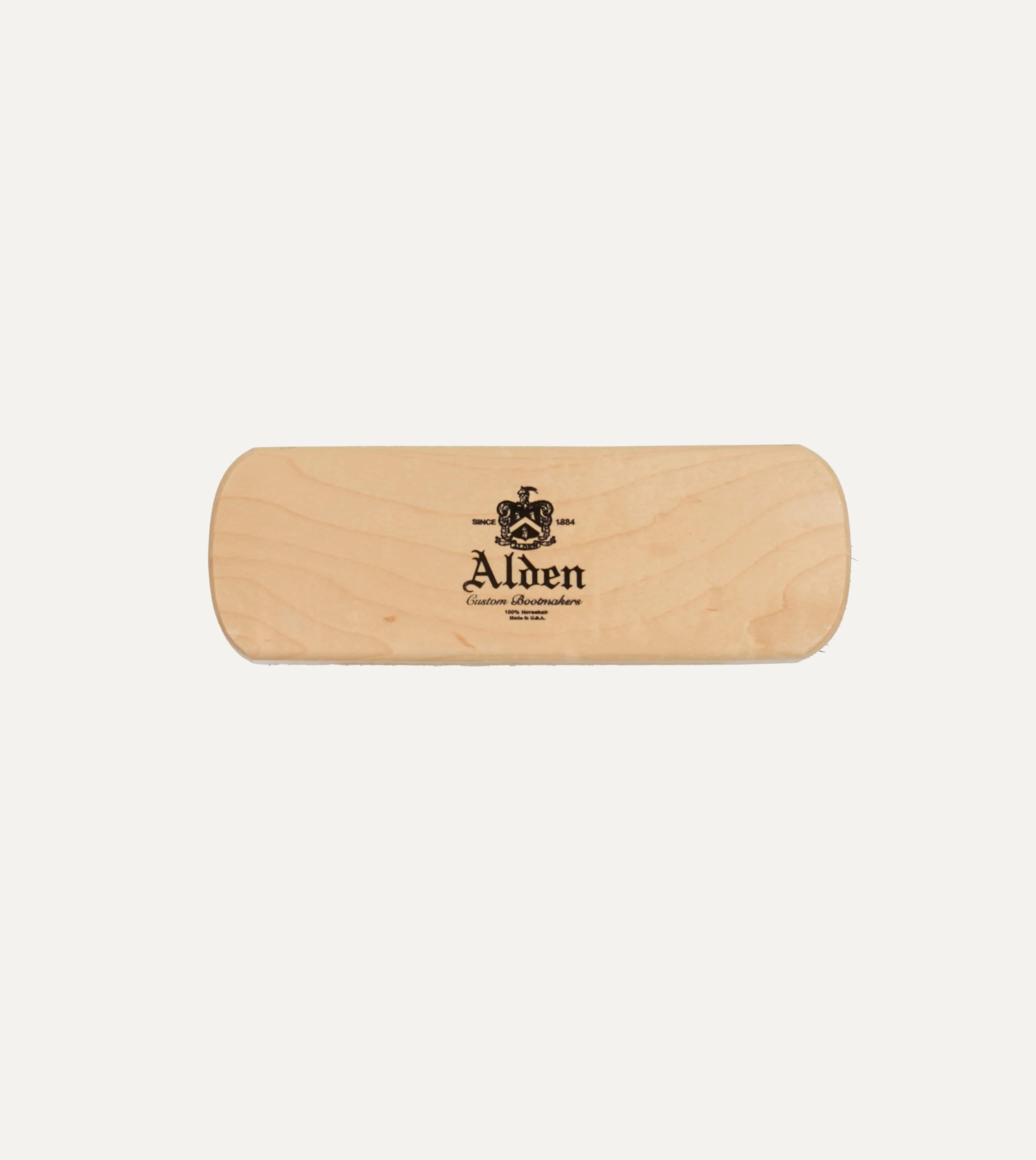 Alden Black Pure Horsehair Polishing Brush - Image 2