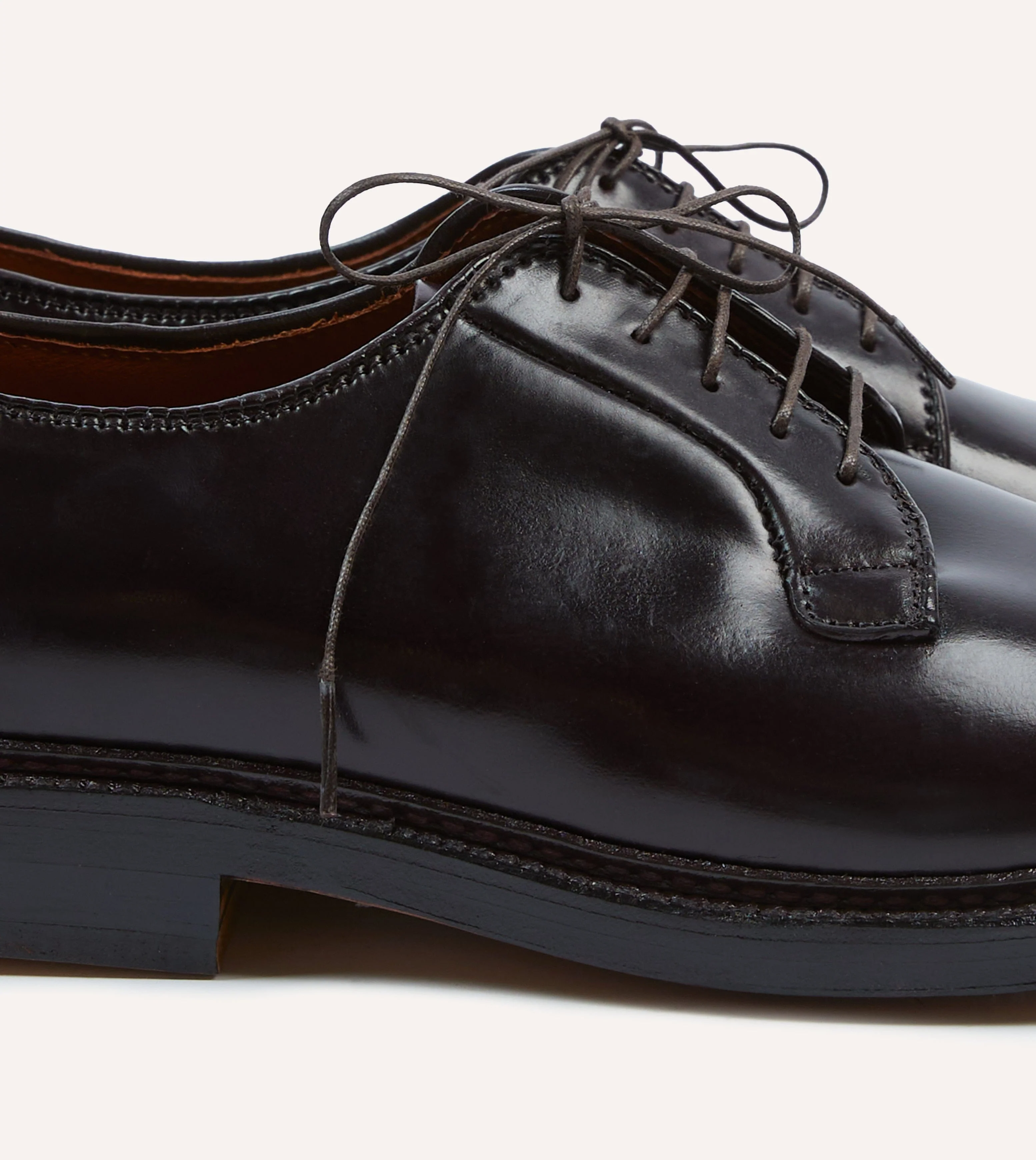 Alden Colour 8 Cordovan Plain Toe Blucher - Image 4