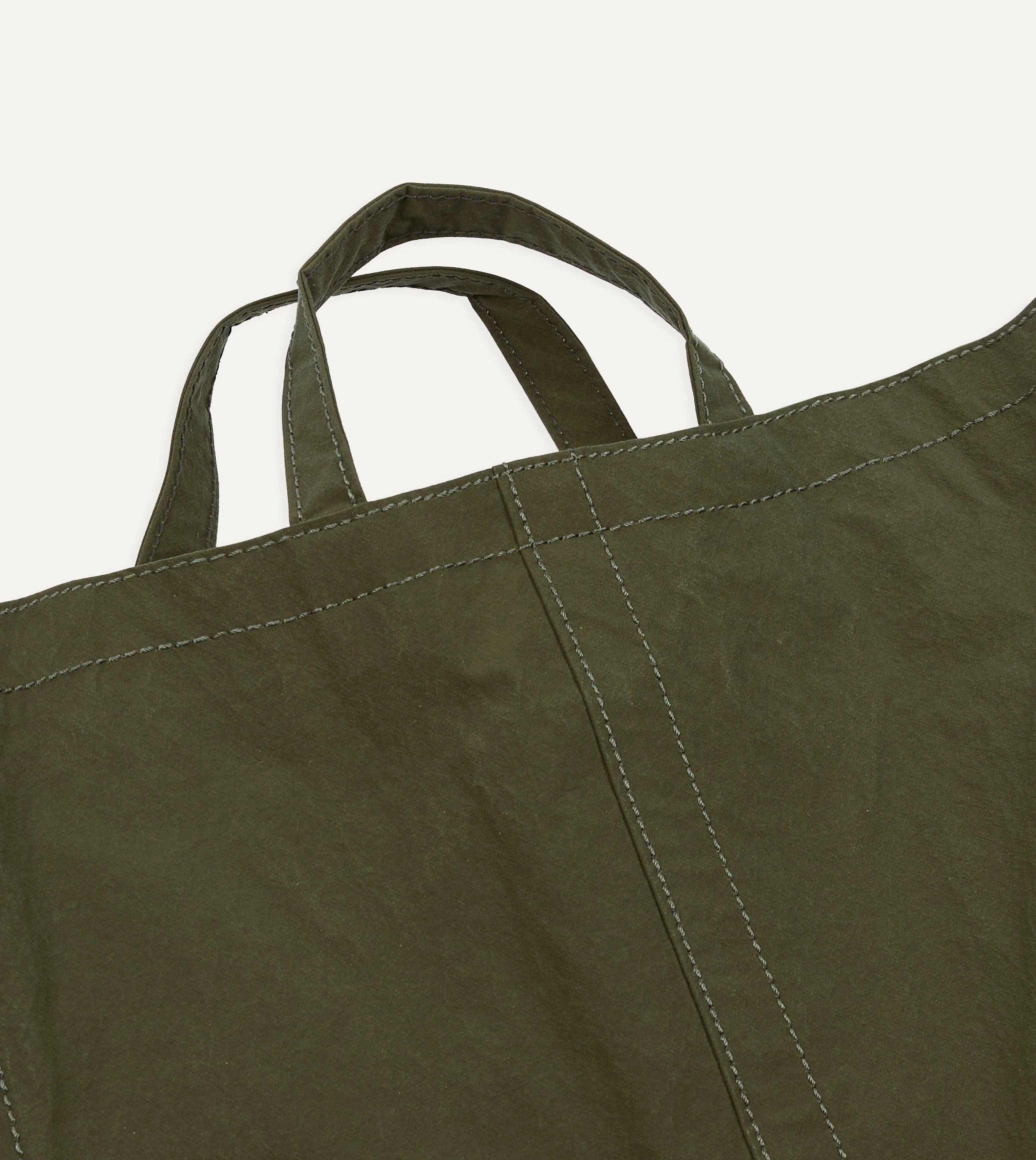 Bag’n’Noun Olive Nylon Market Tote Bag - Image 2
