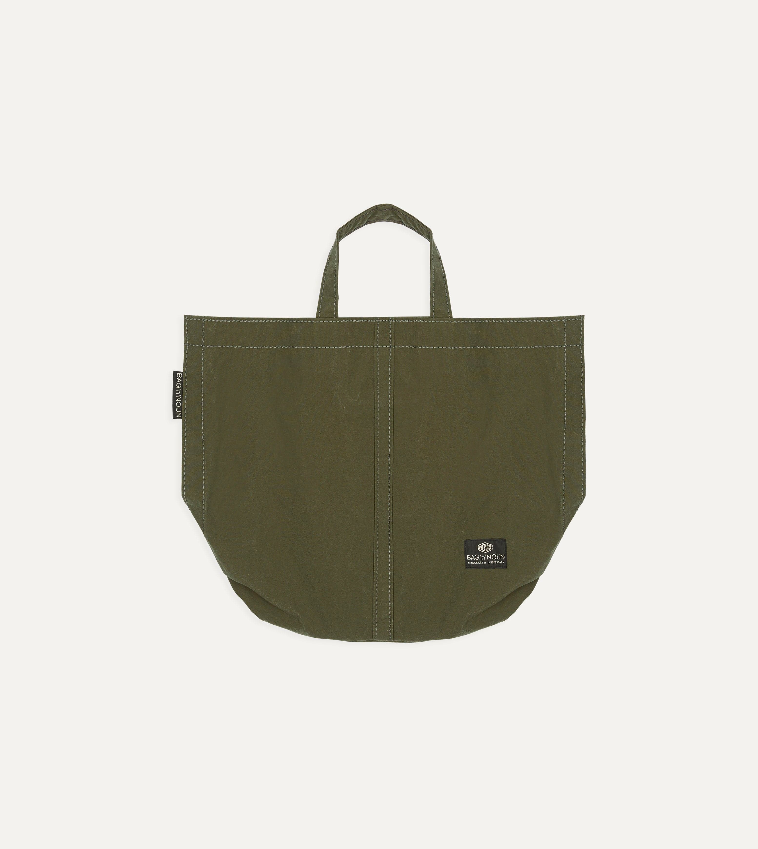 Bag’n’Noun Olive Nylon Market Tote Bag - Image 3