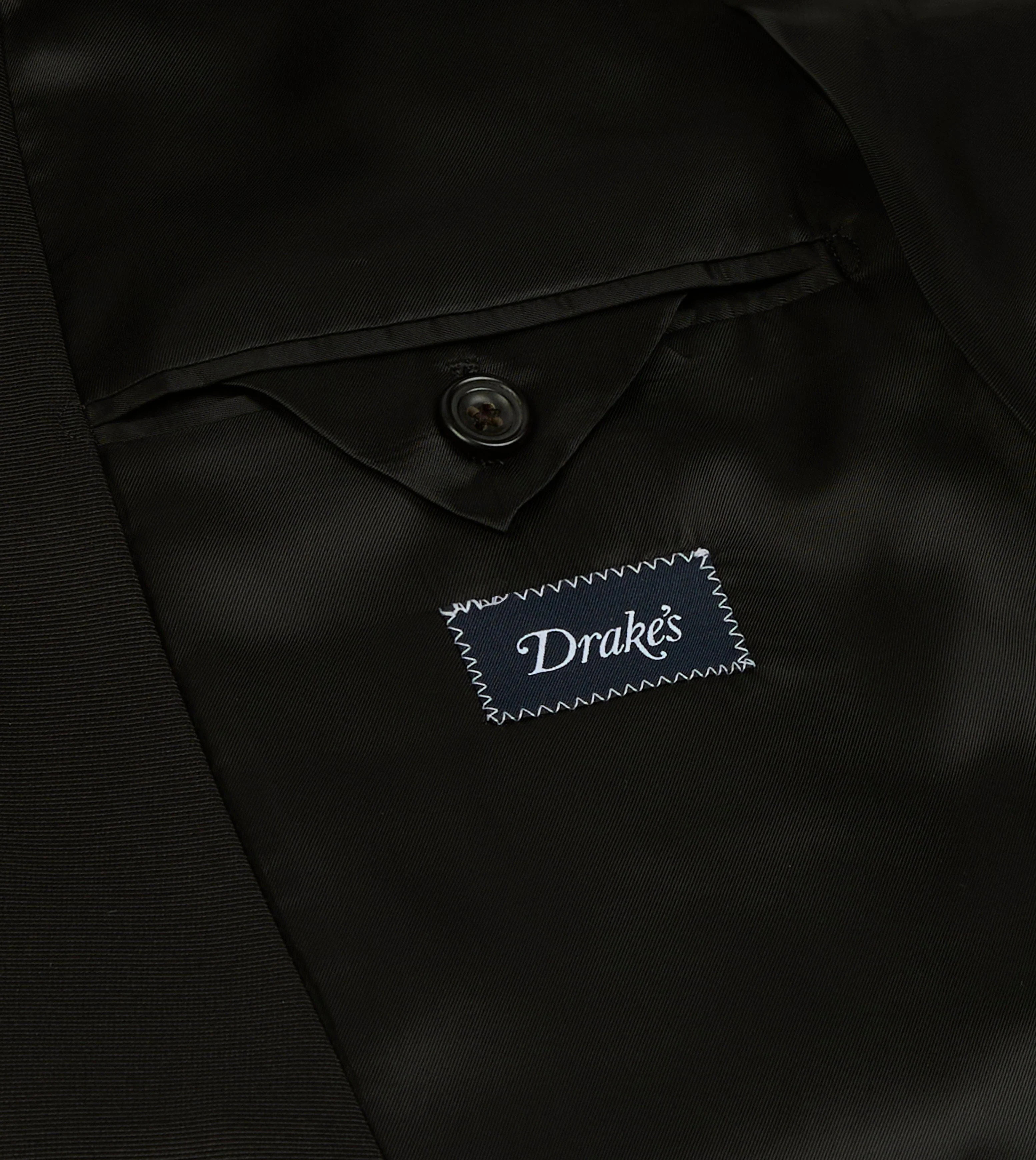 Black Barathea Wool Double-Breasted Dinner Jacket - Image 7