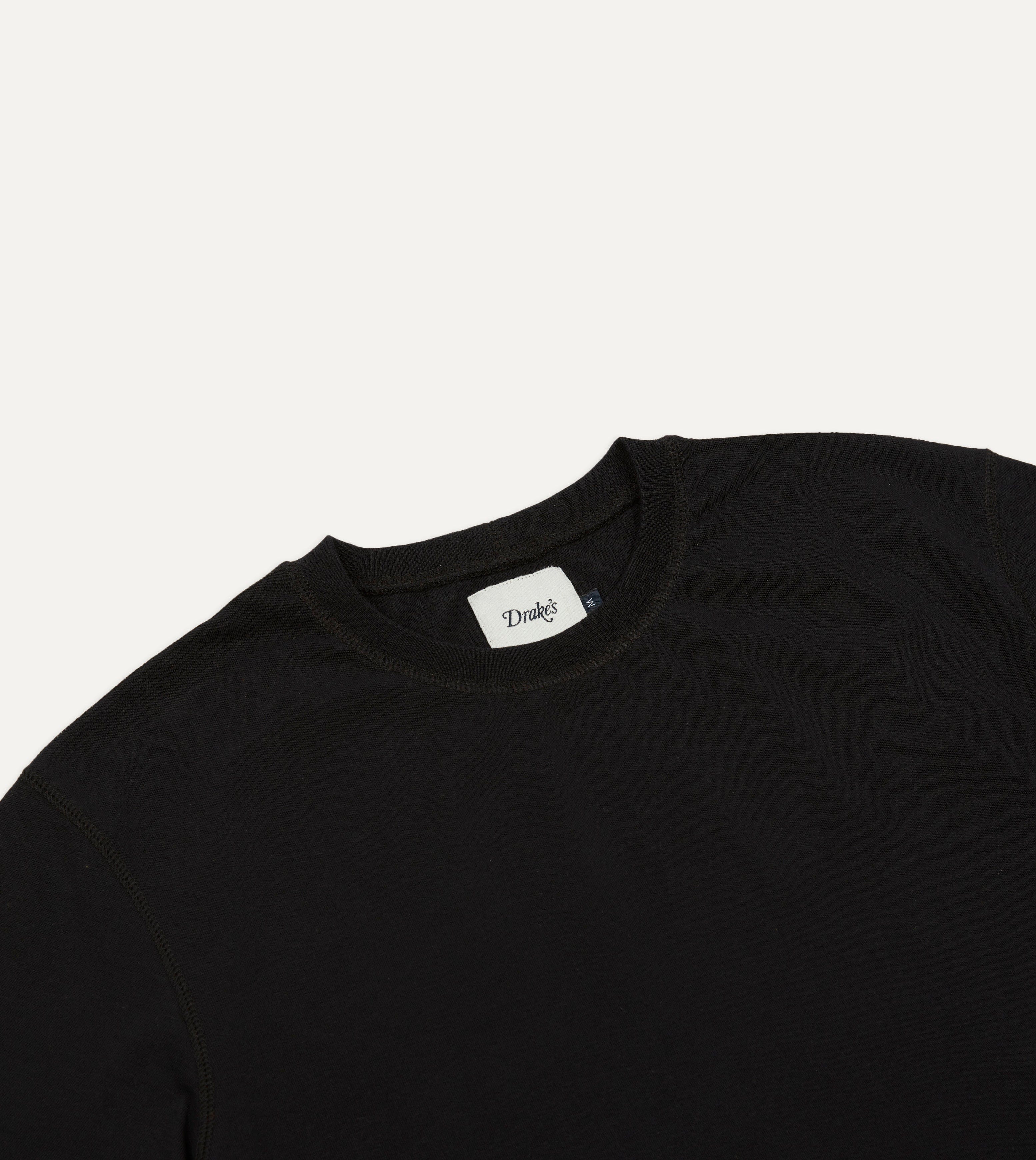 Black Cotton Crew Neck Hiking T-Shirt - Image 3