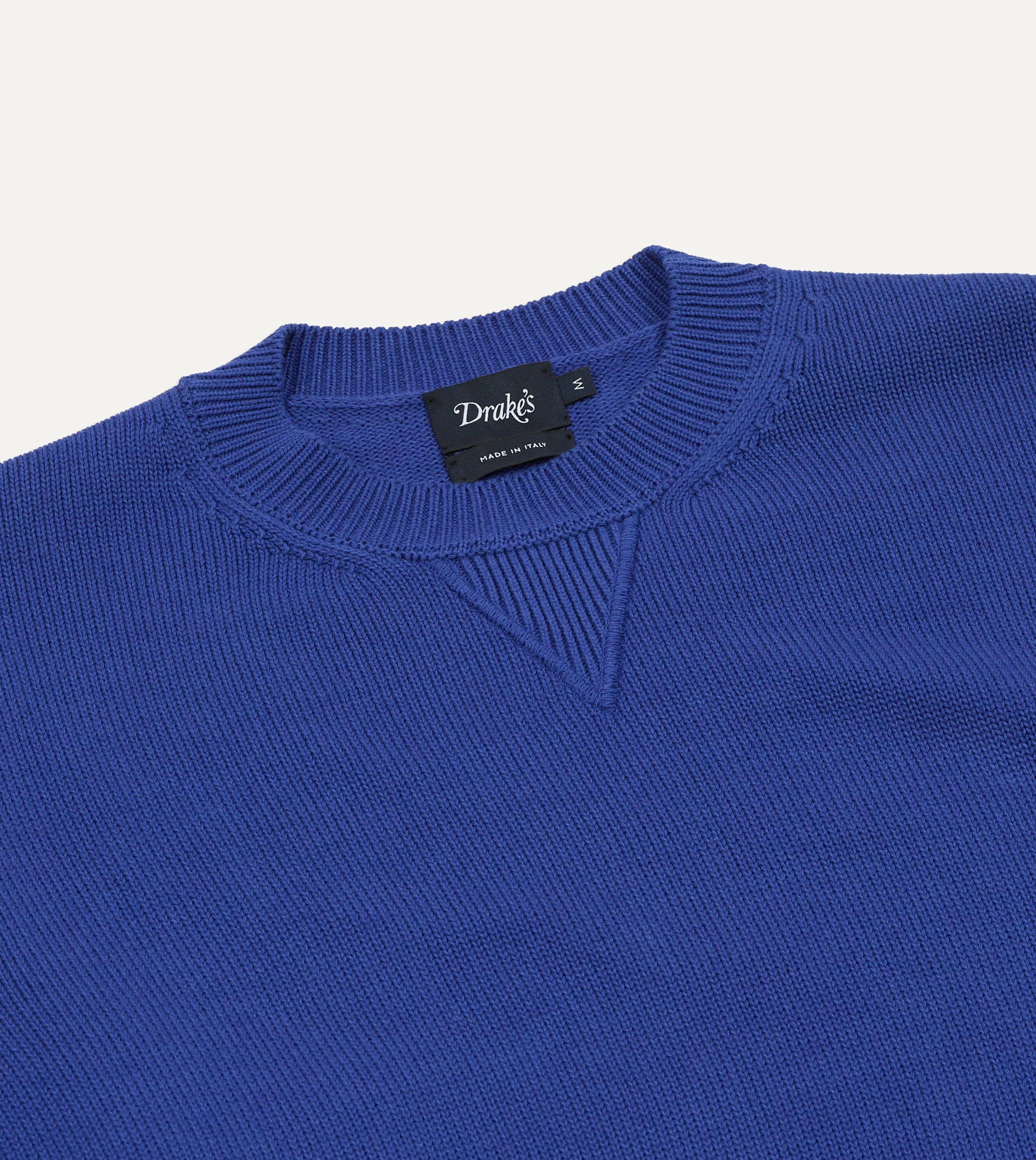 Blue Wool-Cotton Knit Sweatshirt - Image 4