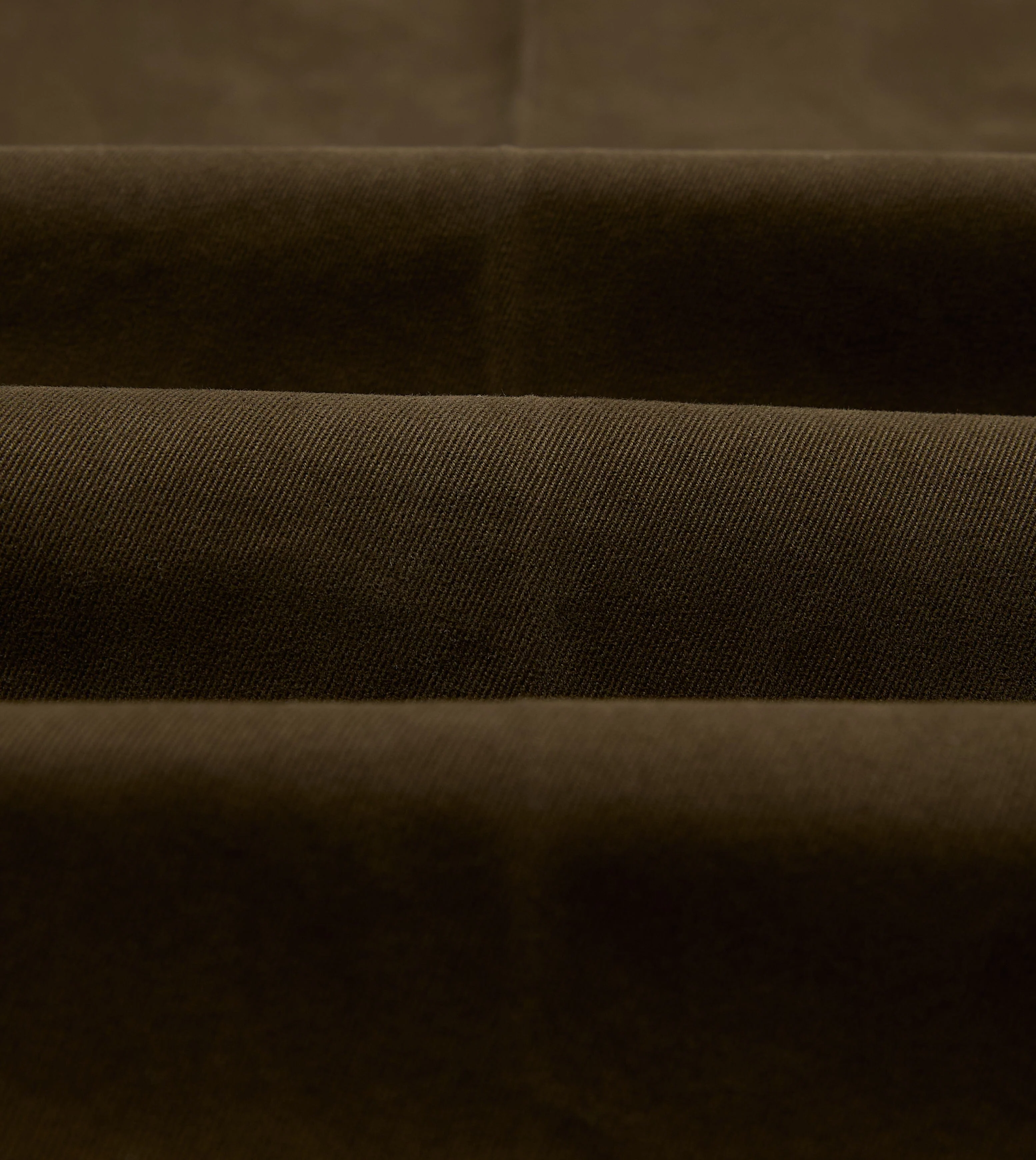 Brown Heavy Cotton Flat Front Chino - Image 2