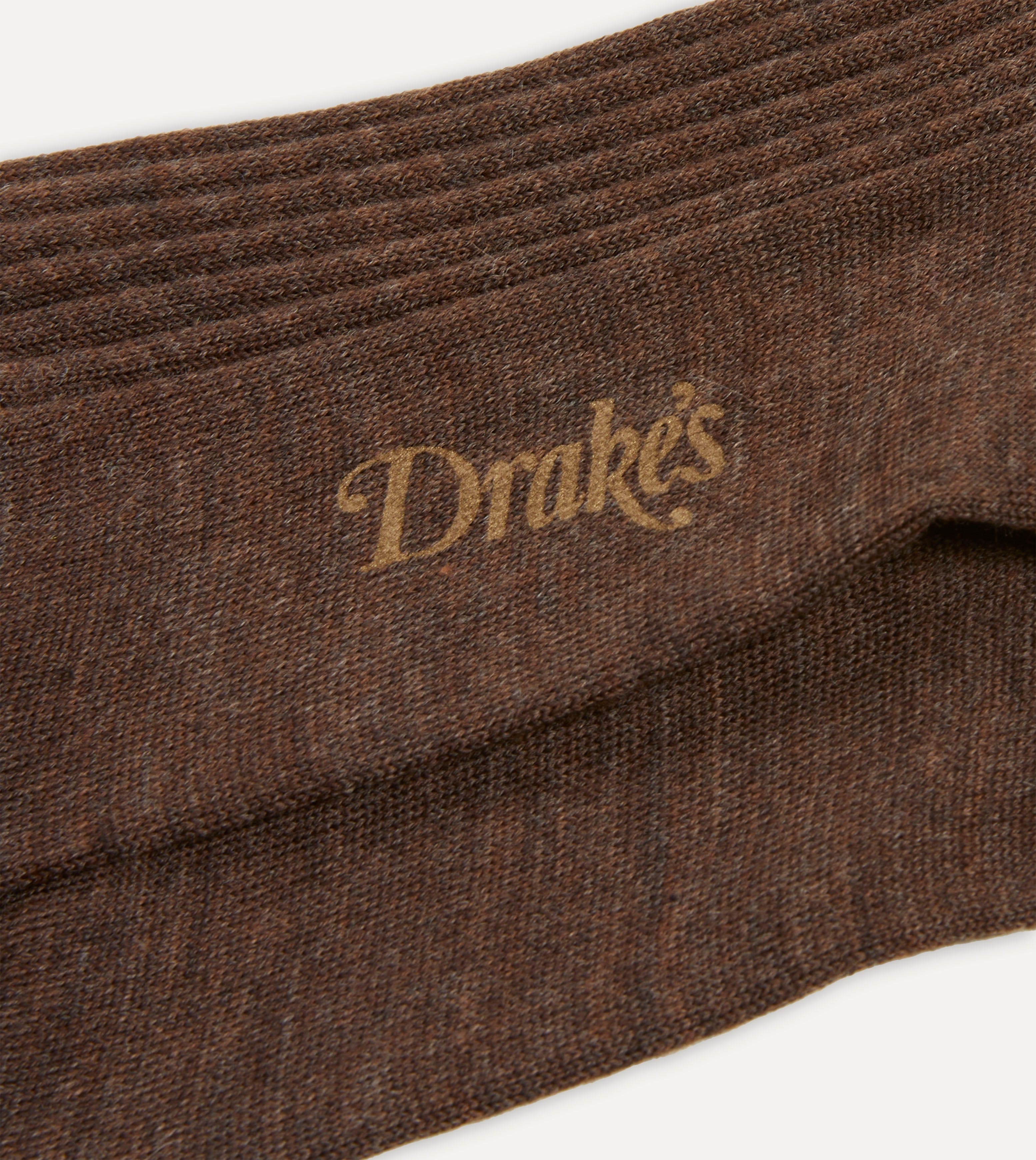 Brown Wool Over-the-Calf Socks - Image 2