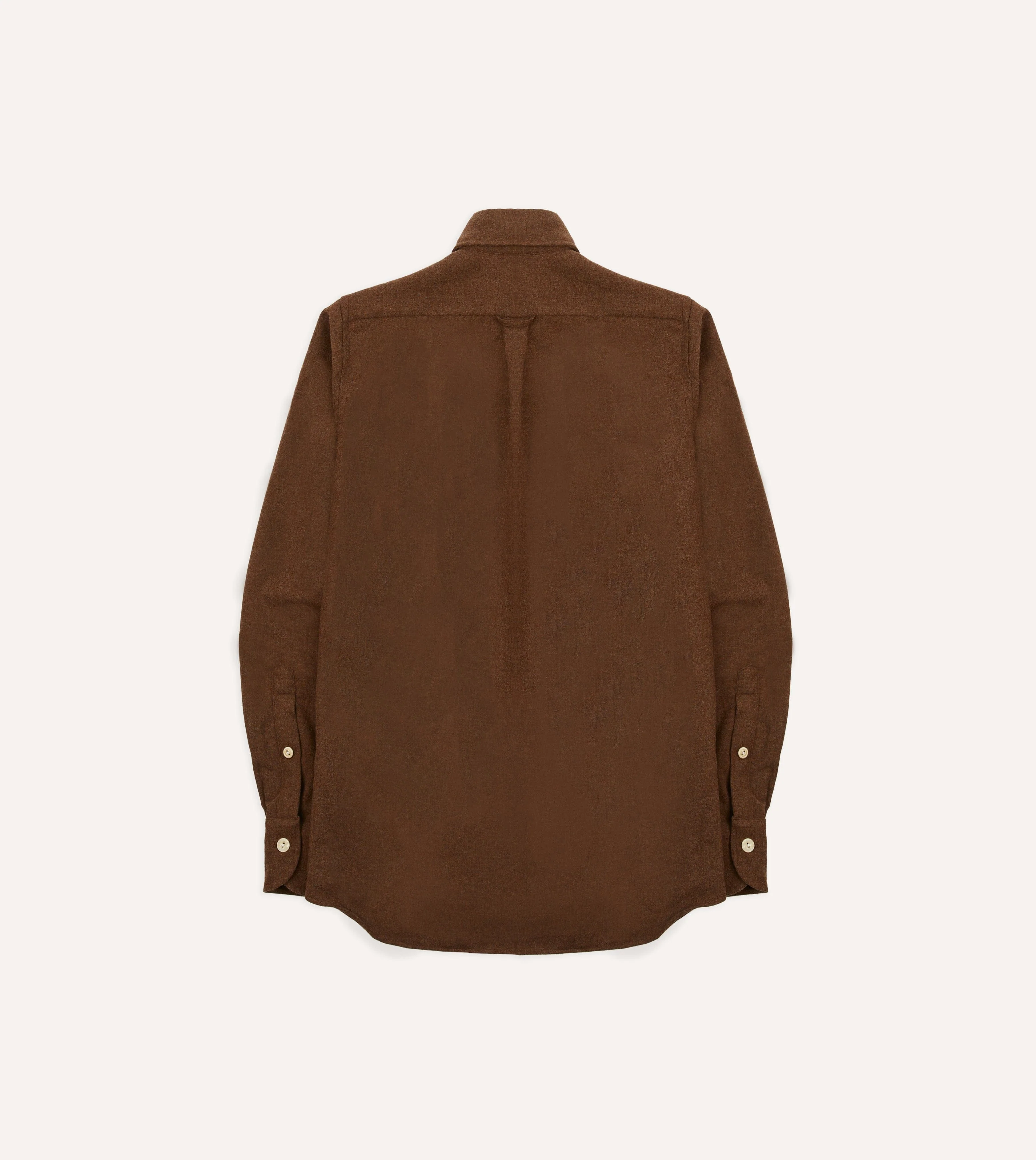 Brown Wool Two-Pocket Work Shirt - Image 6