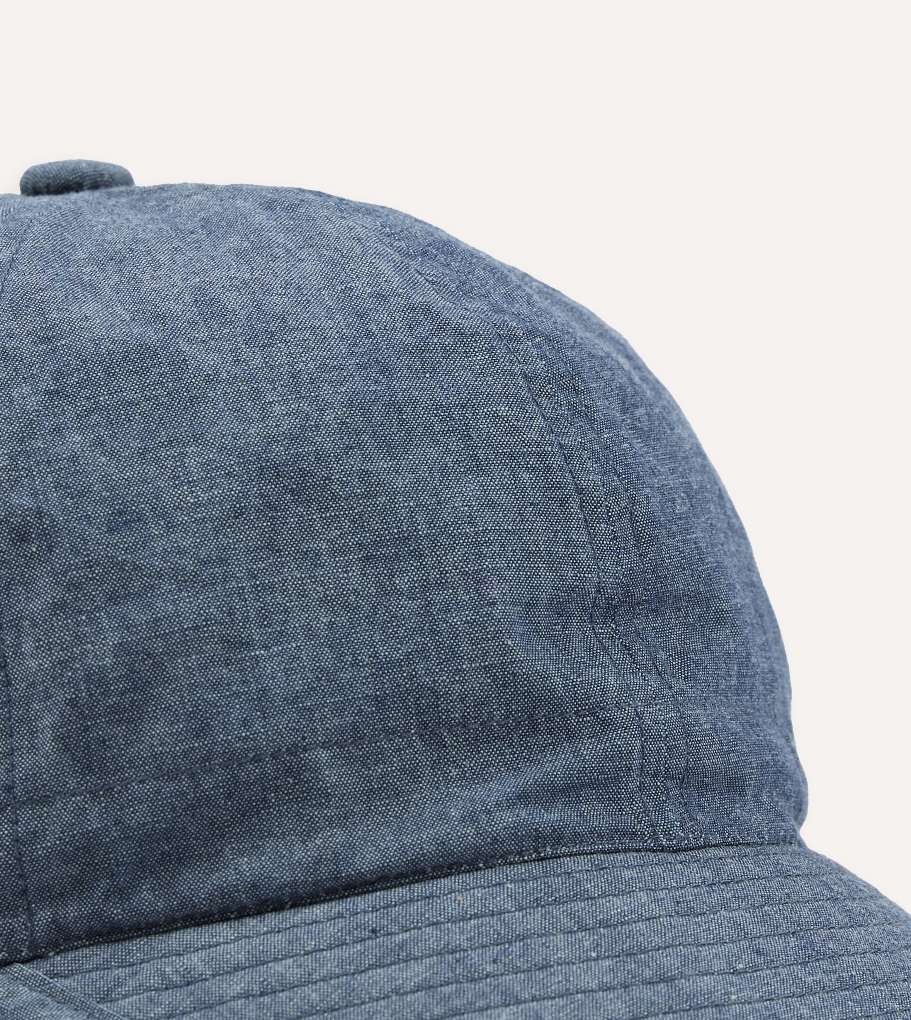 Câbleami Indigo 6oz Chambray Cotton Army Cap - Image 3