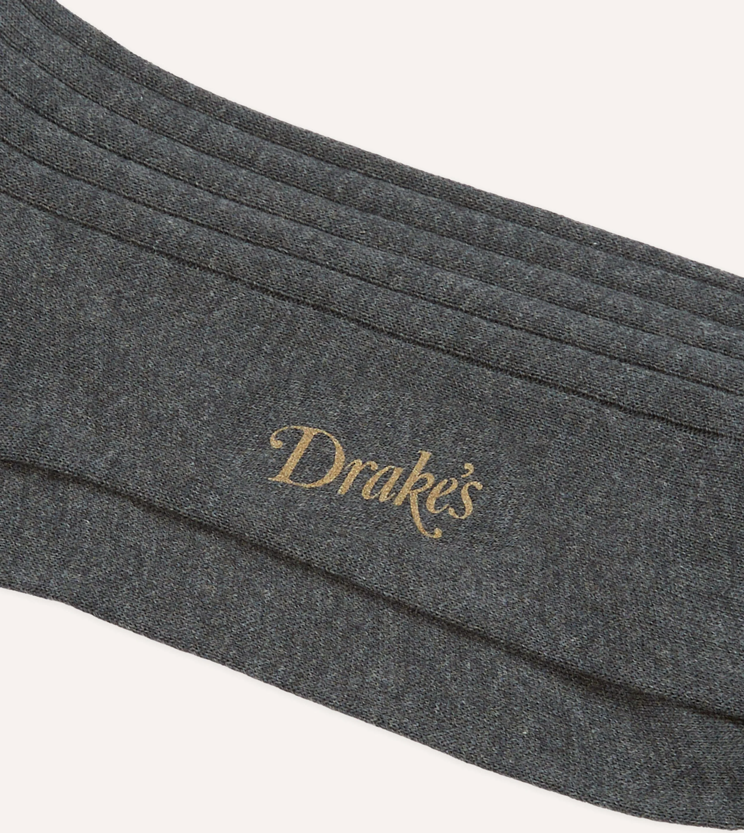 Charcoal Cotton Mid-Calf Socks - Image 2