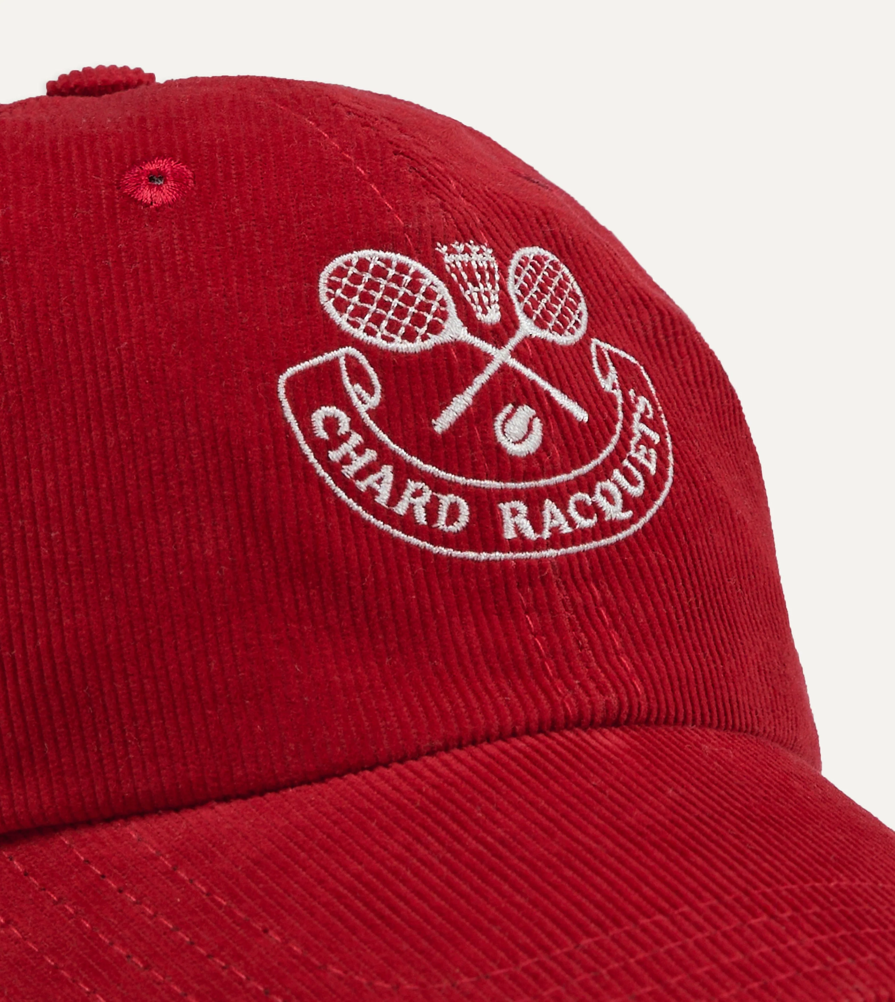 Chard Racquets Corduroy Baseball Cap - Image 4