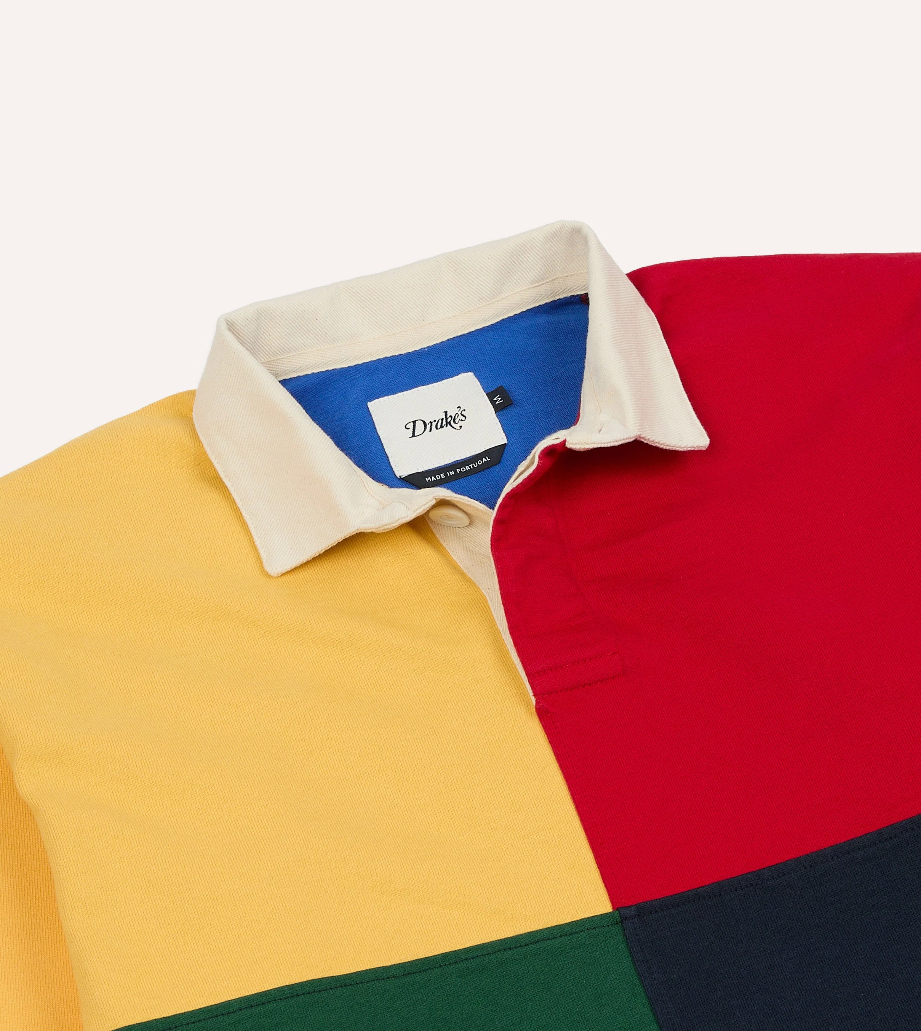 Colourblock Multi Panelled Cotton Rugby Shirt - Image 4