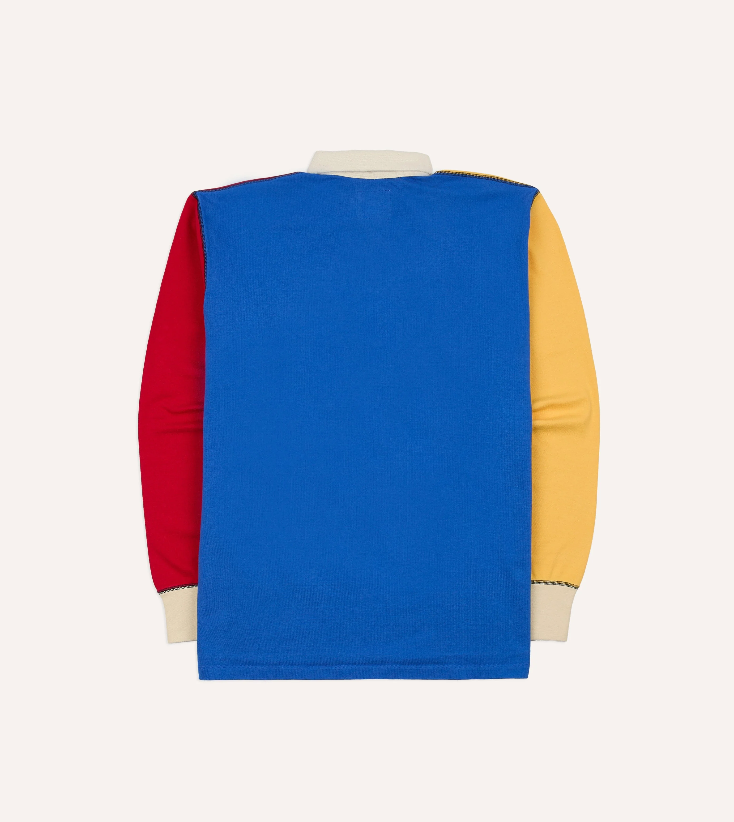 Colourblock Multi Panelled Cotton Rugby Shirt - Image 7