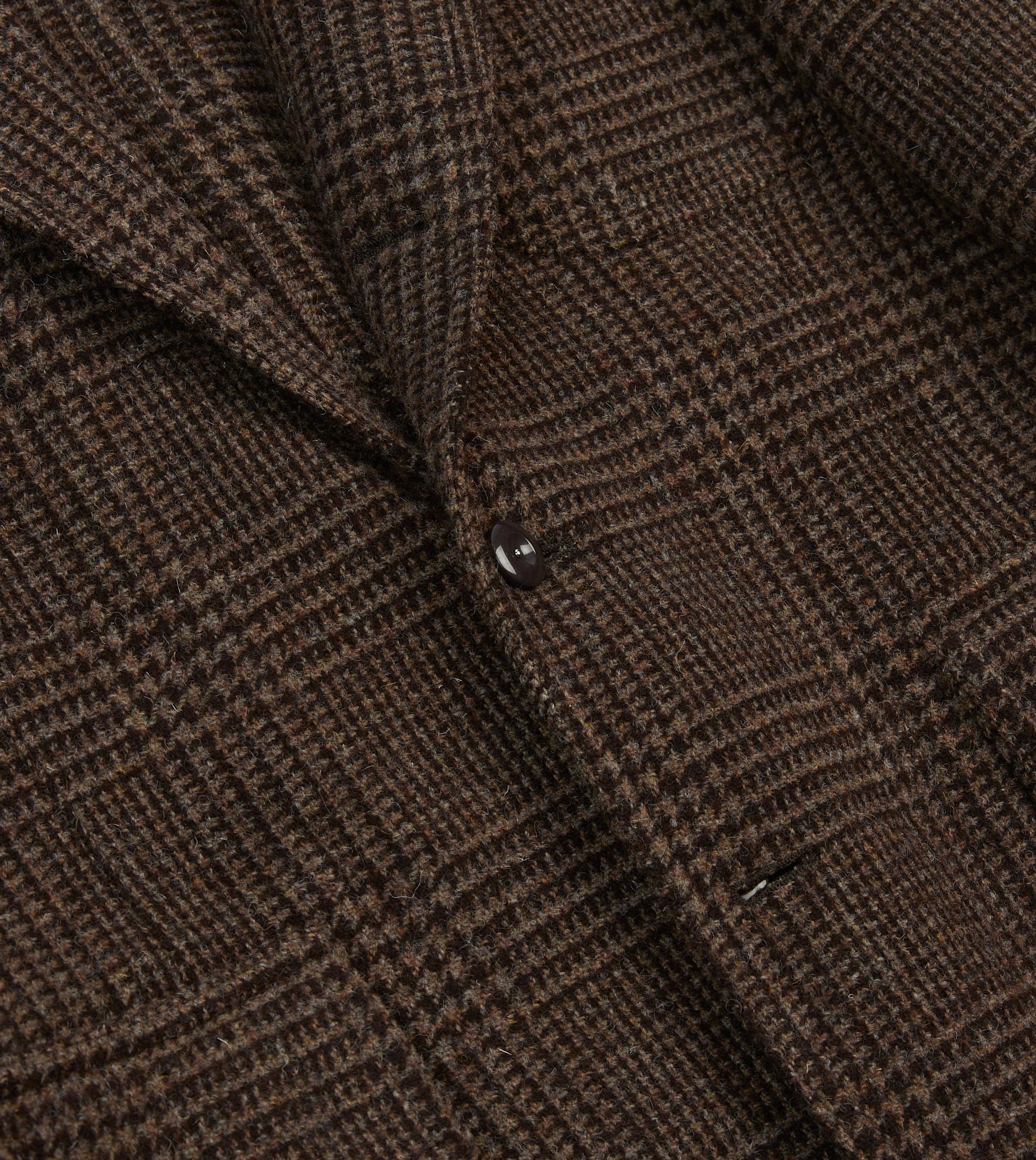 Dark Brown Prince of Wales Check Tweed Games Blazer Mk. VII - Image 5