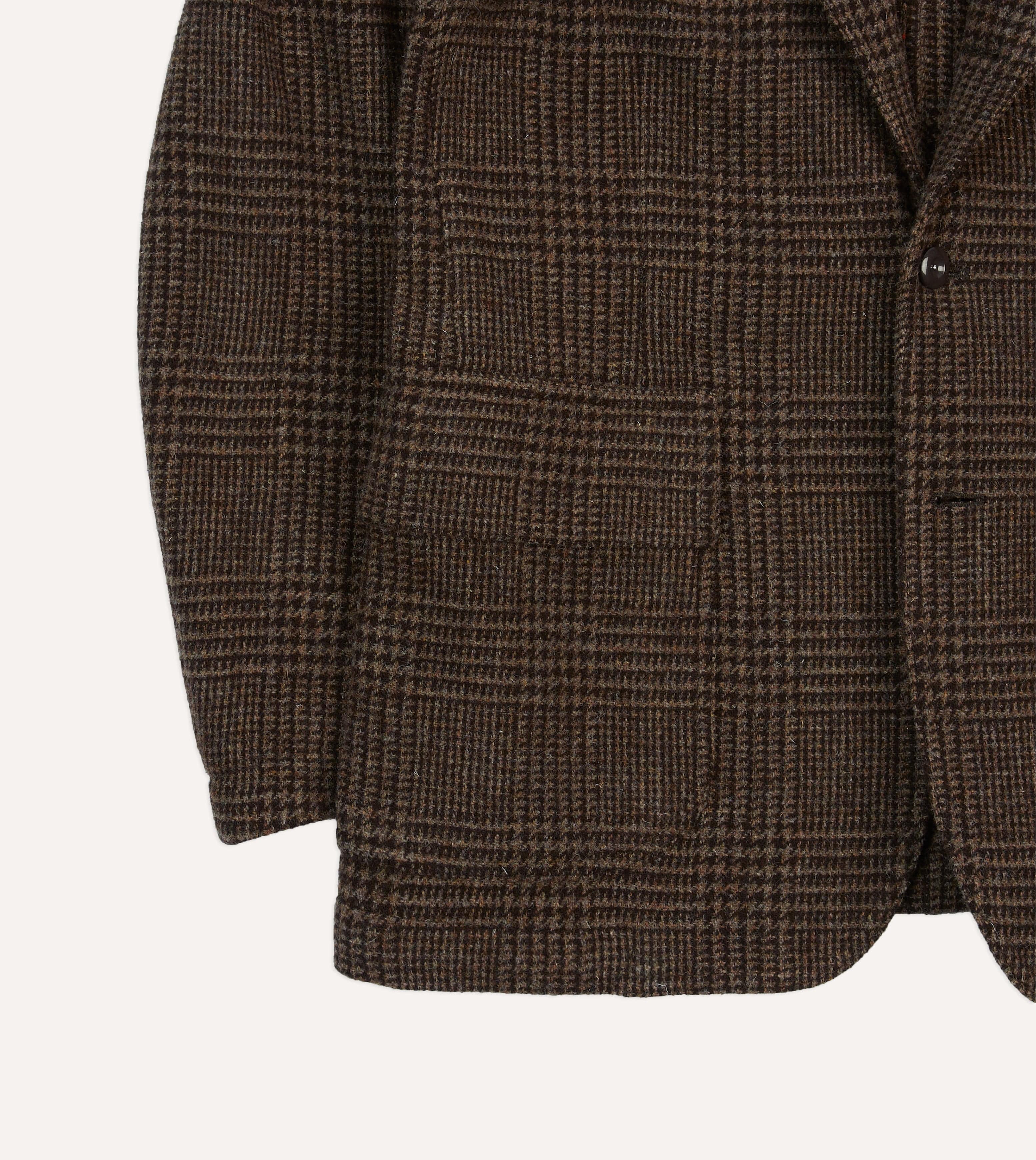 Dark Brown Prince of Wales Check Tweed Games Blazer Mk. VII - Image 6