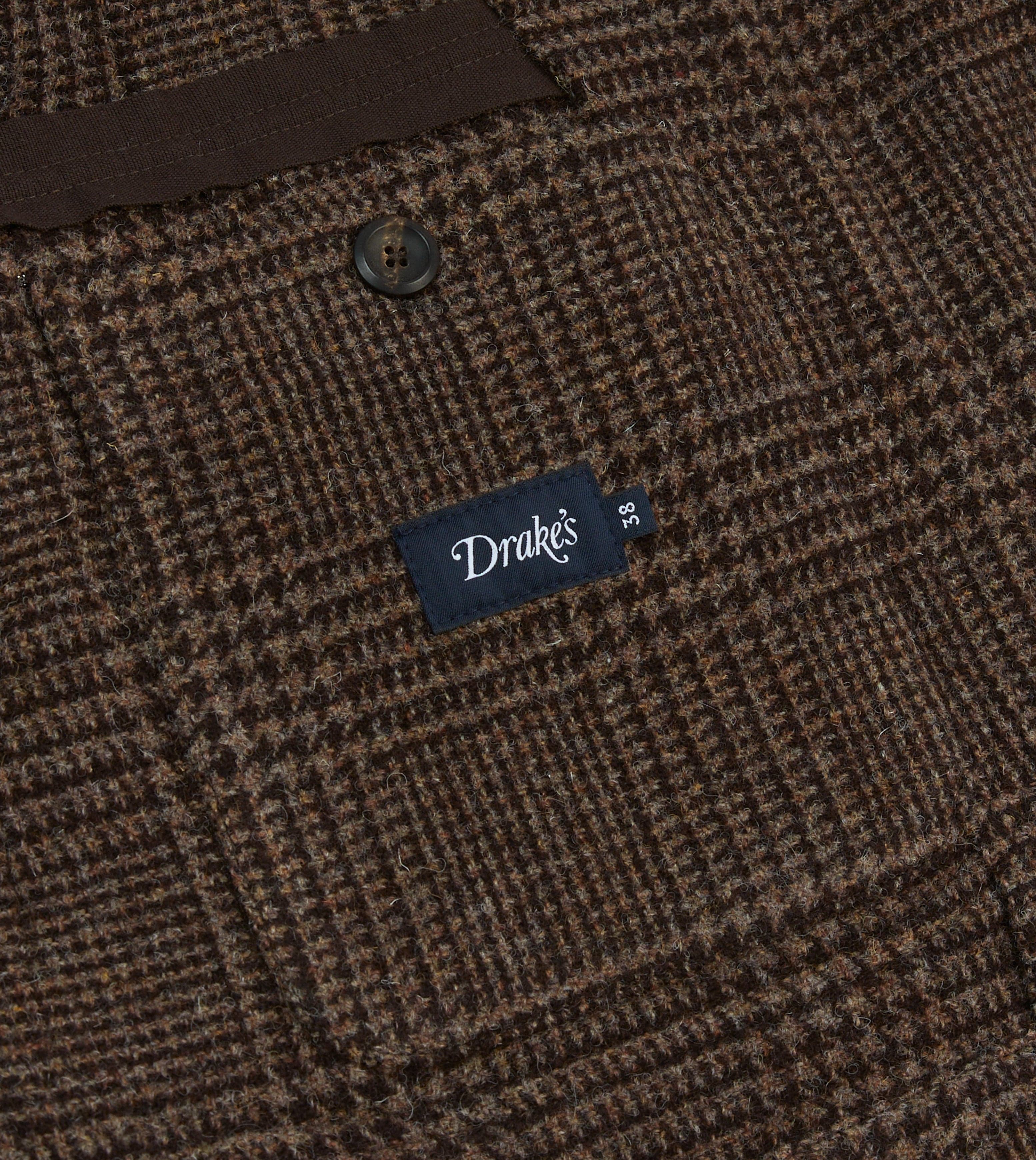 Dark Brown Prince of Wales Check Tweed Games Blazer Mk. VII - Image 8