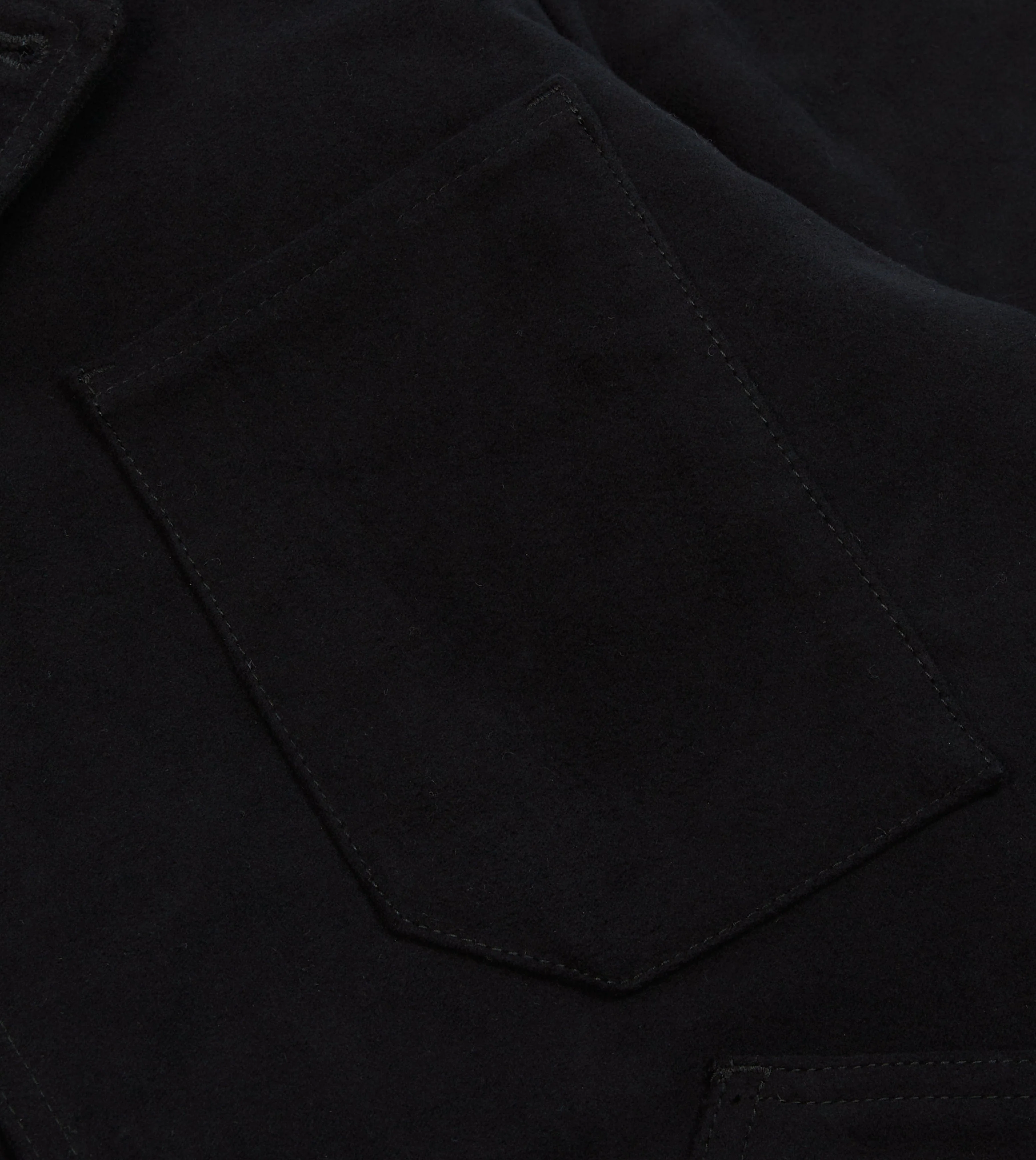 Dark Navy Moleskin Utility Jacket - Image 5
