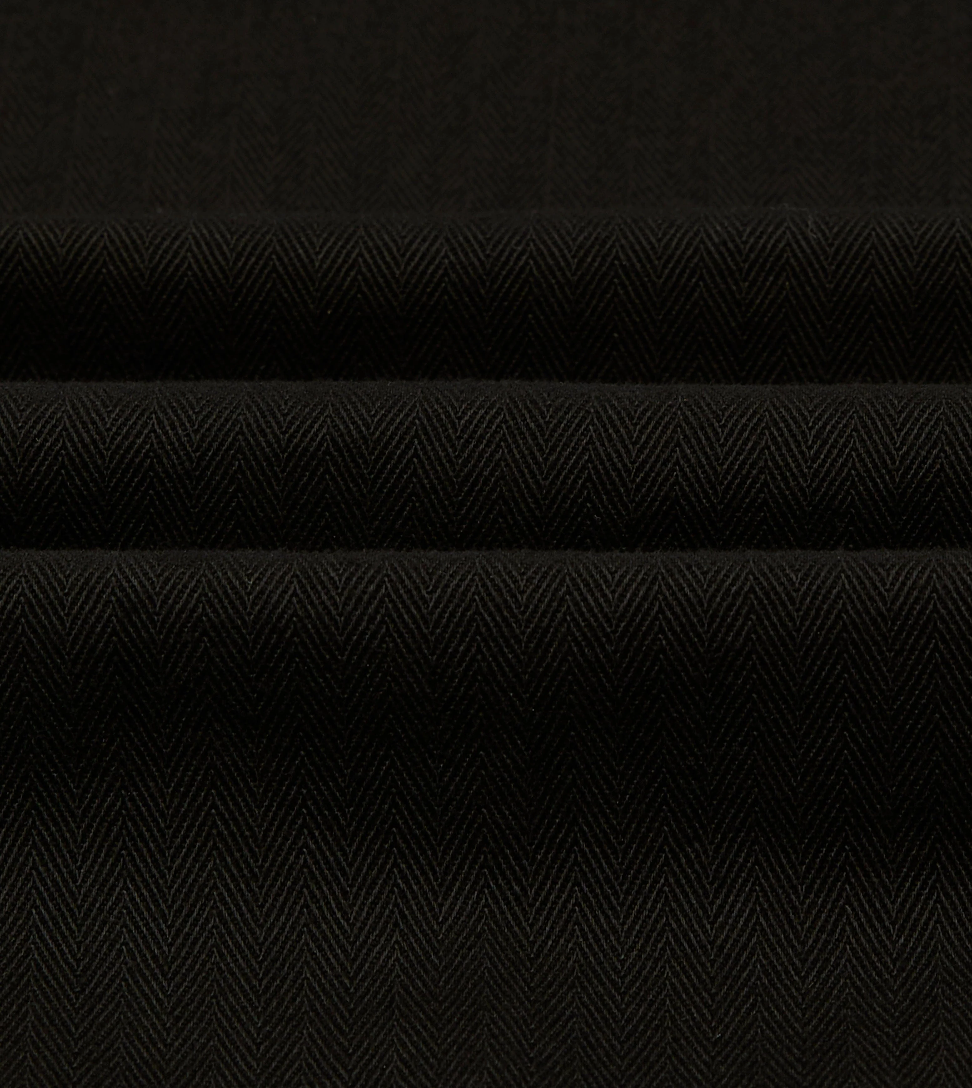 Drake's by A. Levine Black Herringbone Cotton Jungle Jacket - Image 2