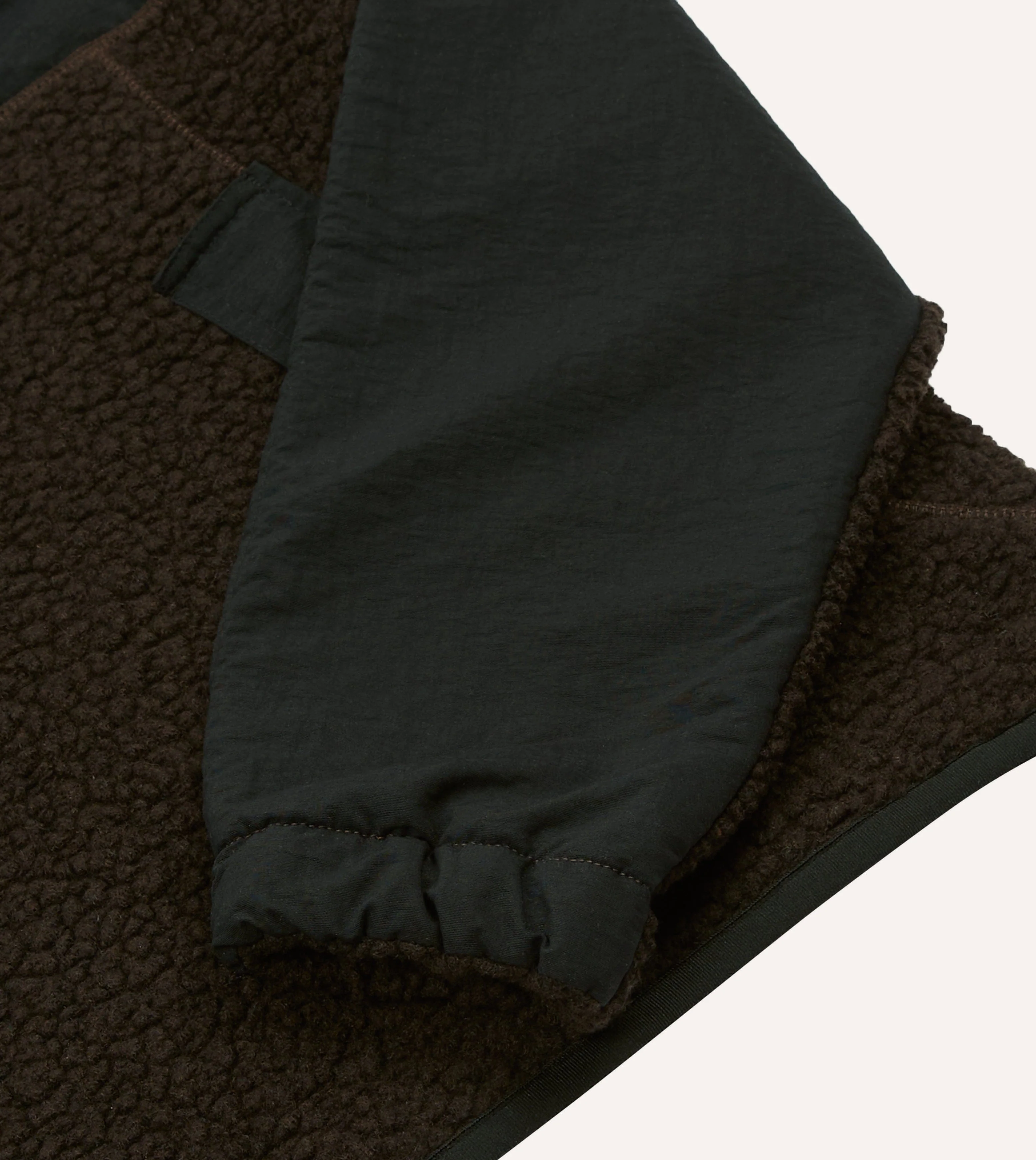 Drake's by A. Levine Boucle Wool Half-Zip Fleece Jacket - Image 5
