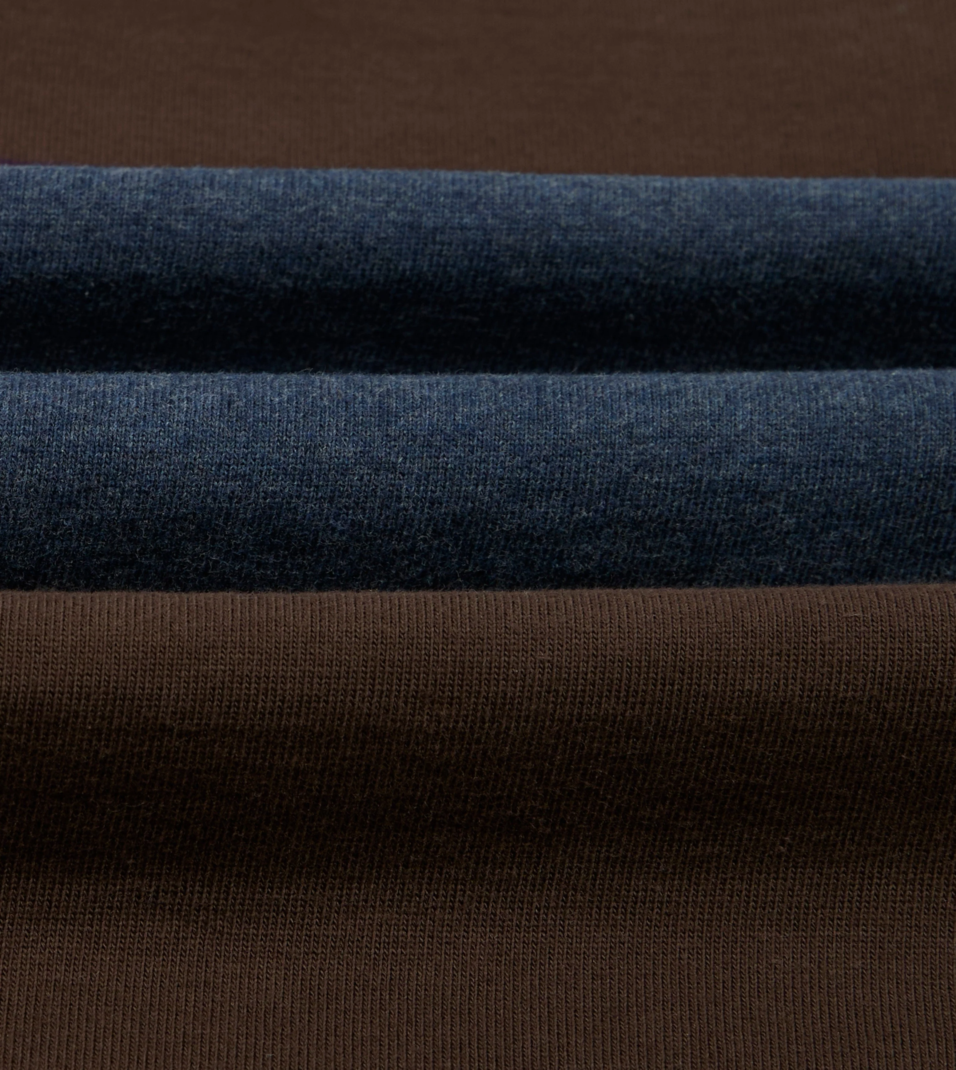 Drake's by A. Levine Brown and Blue Centre Stripe Cotton Rugby Shirt - Image 2