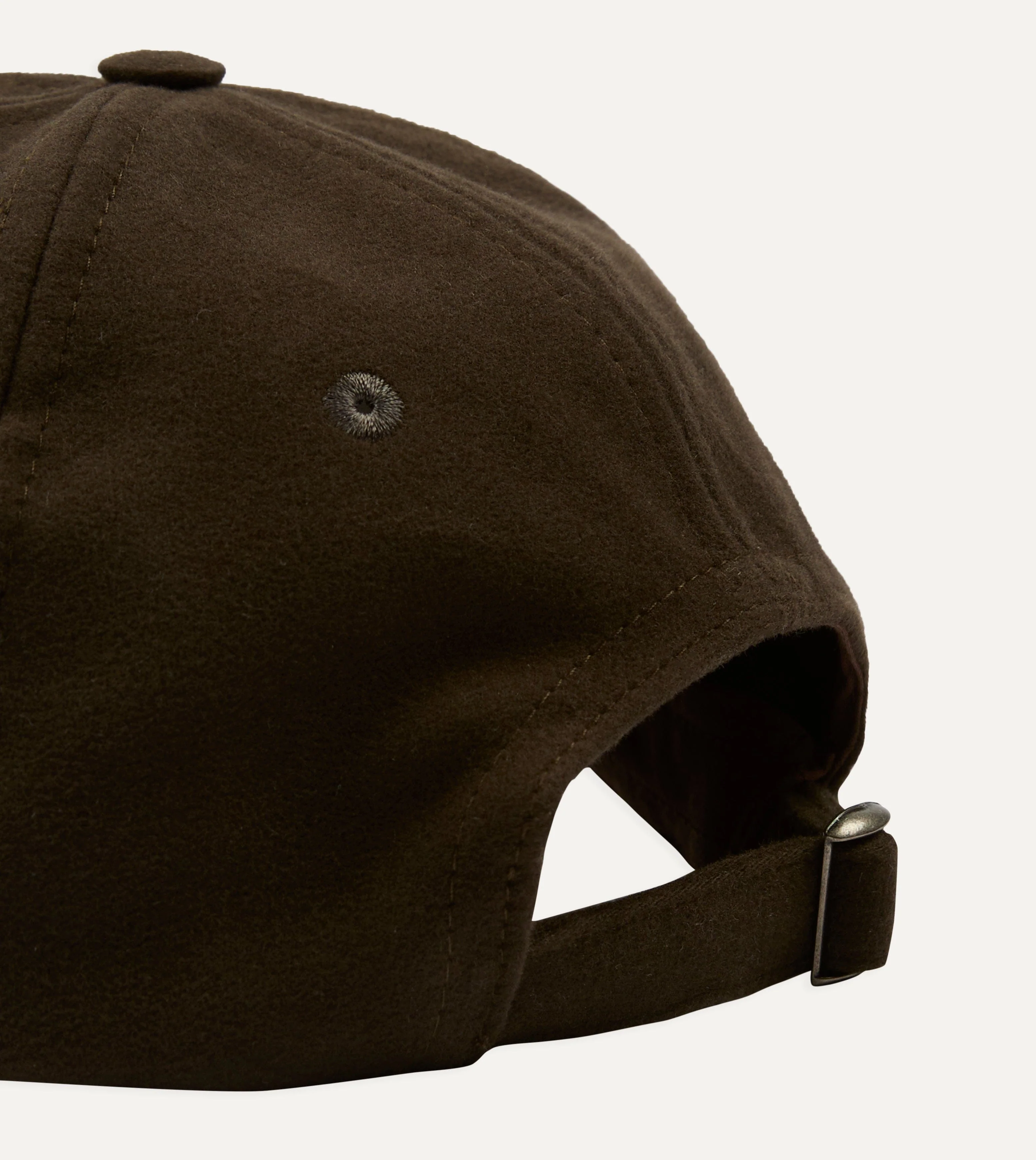 Drake's by A. Levine Brown Moleskin Club Motif Baseball Cap - Image 2