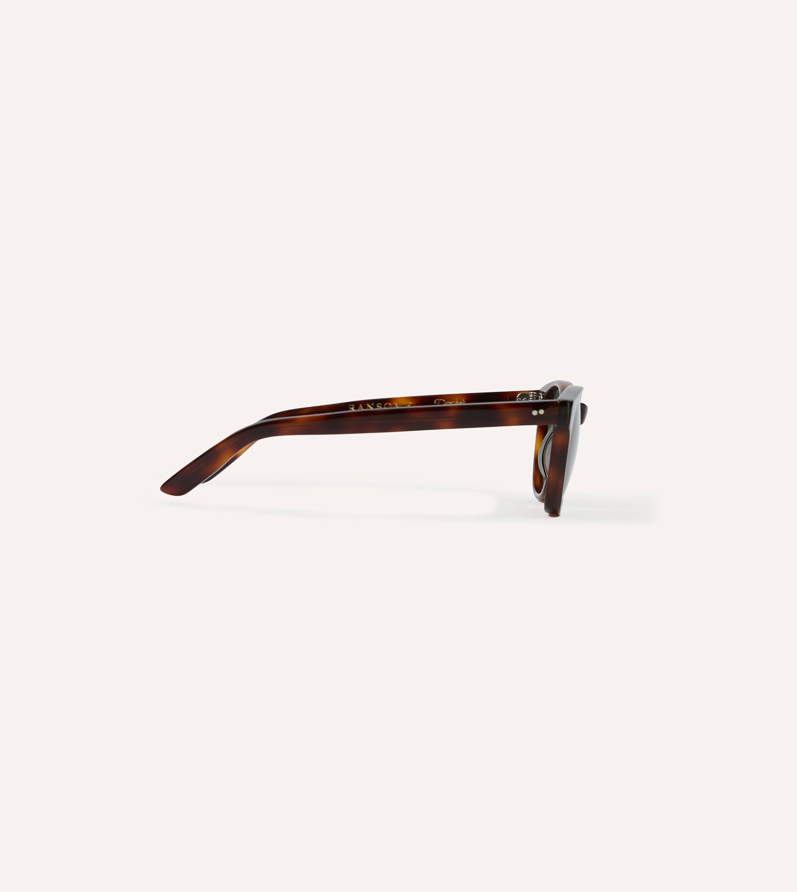 Drake's by Ransome Dark Tortoiseshell Panto Frame Sunglasses - Image 3