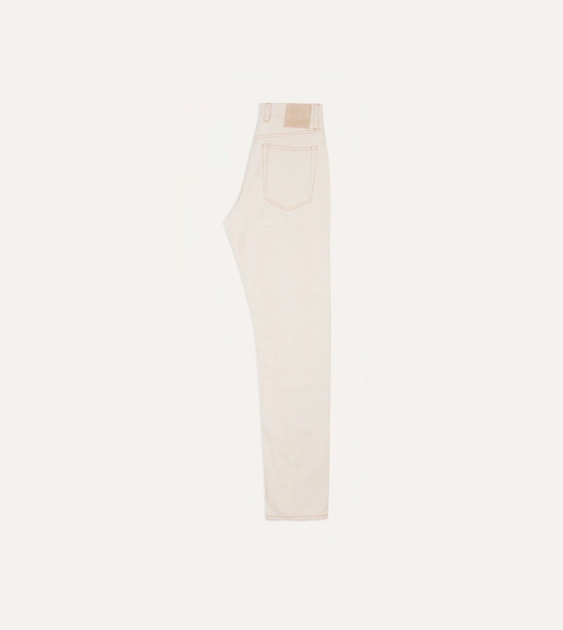 Ecru 13.2oz Denim Five-Pocket Jeans - Image 6