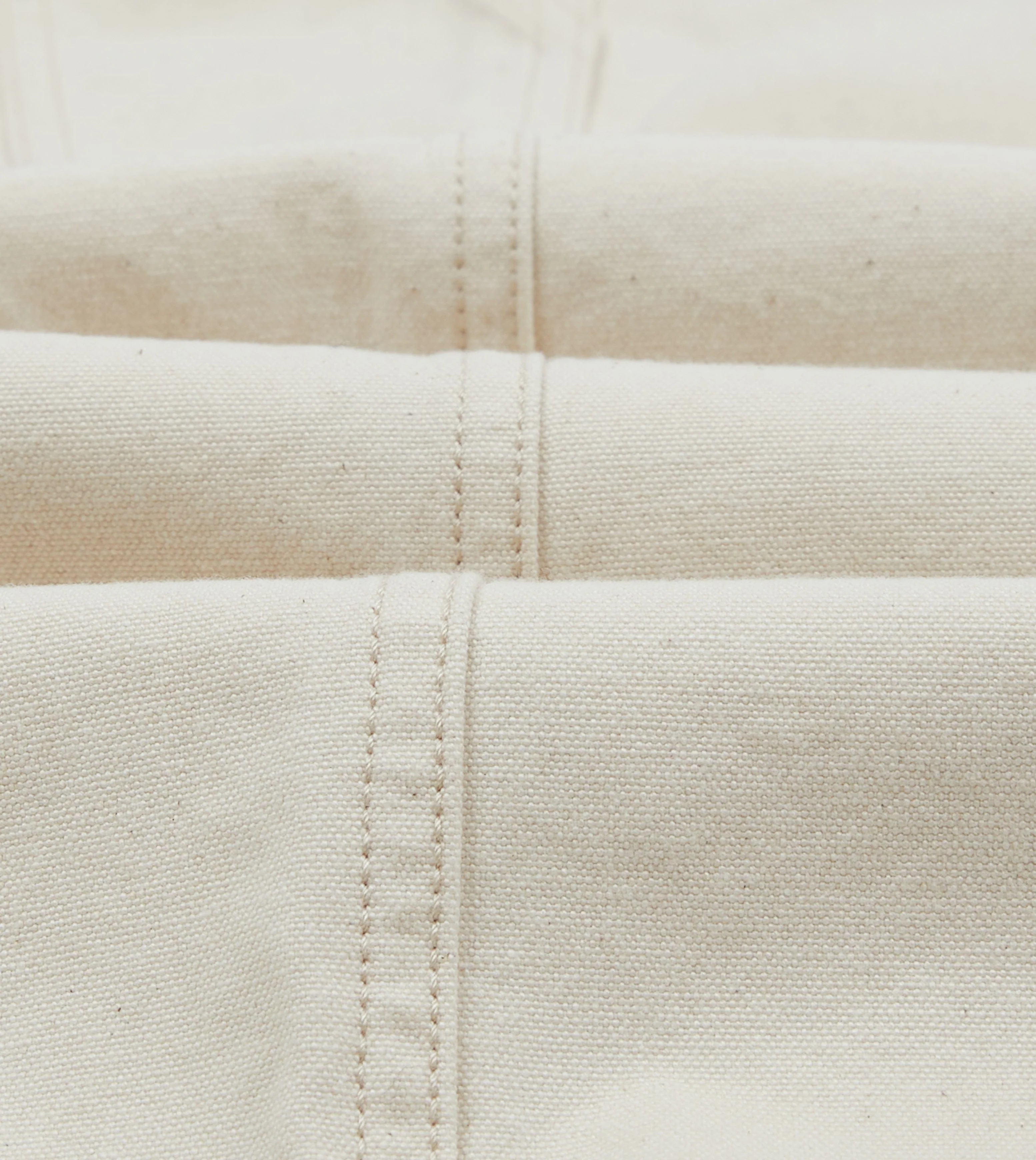 Ecru Cotton Canvas Carpenter Jeans - Image 2