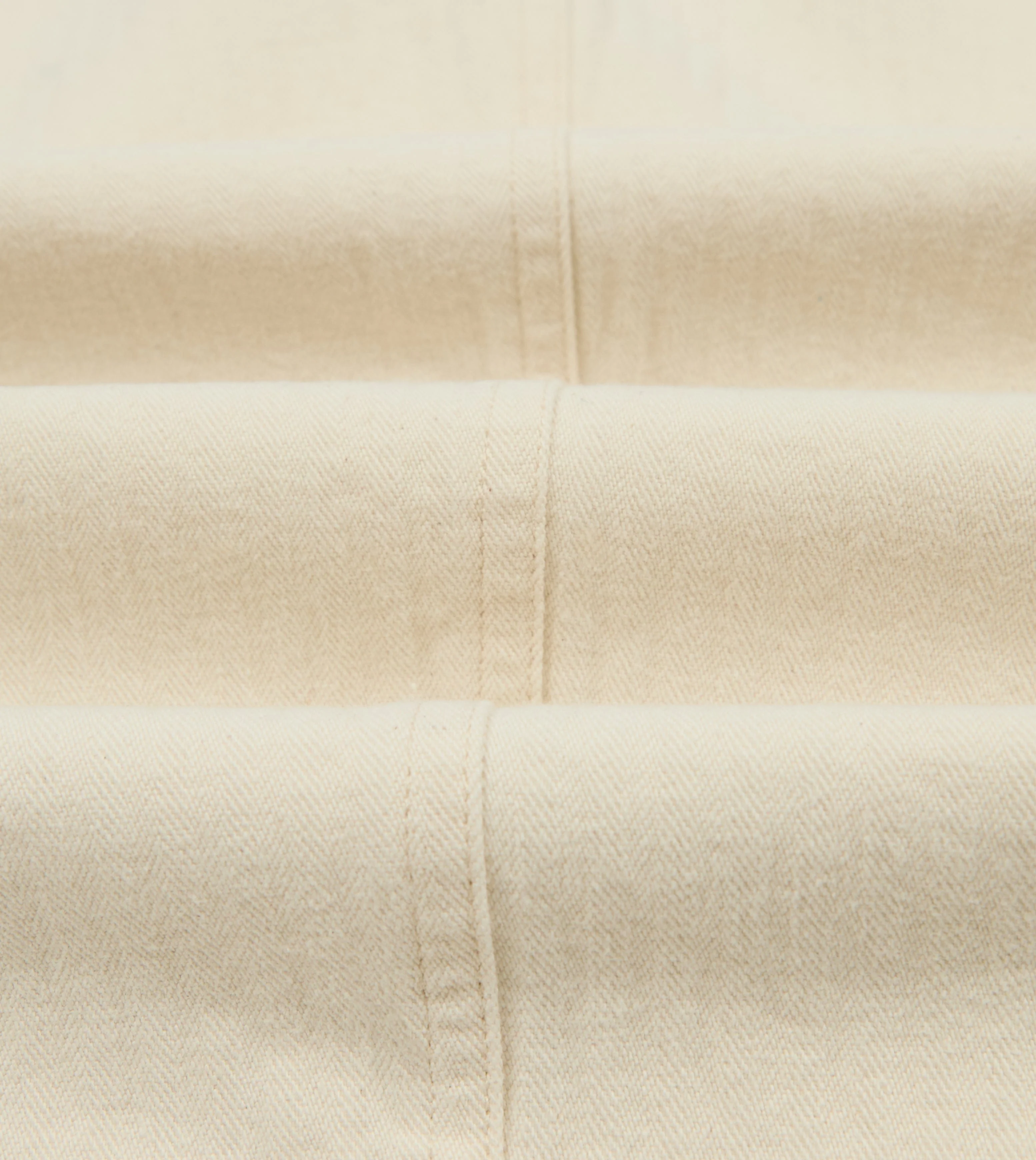 Ecru Herringbone Twill Cotton Games Trouser - Image 2