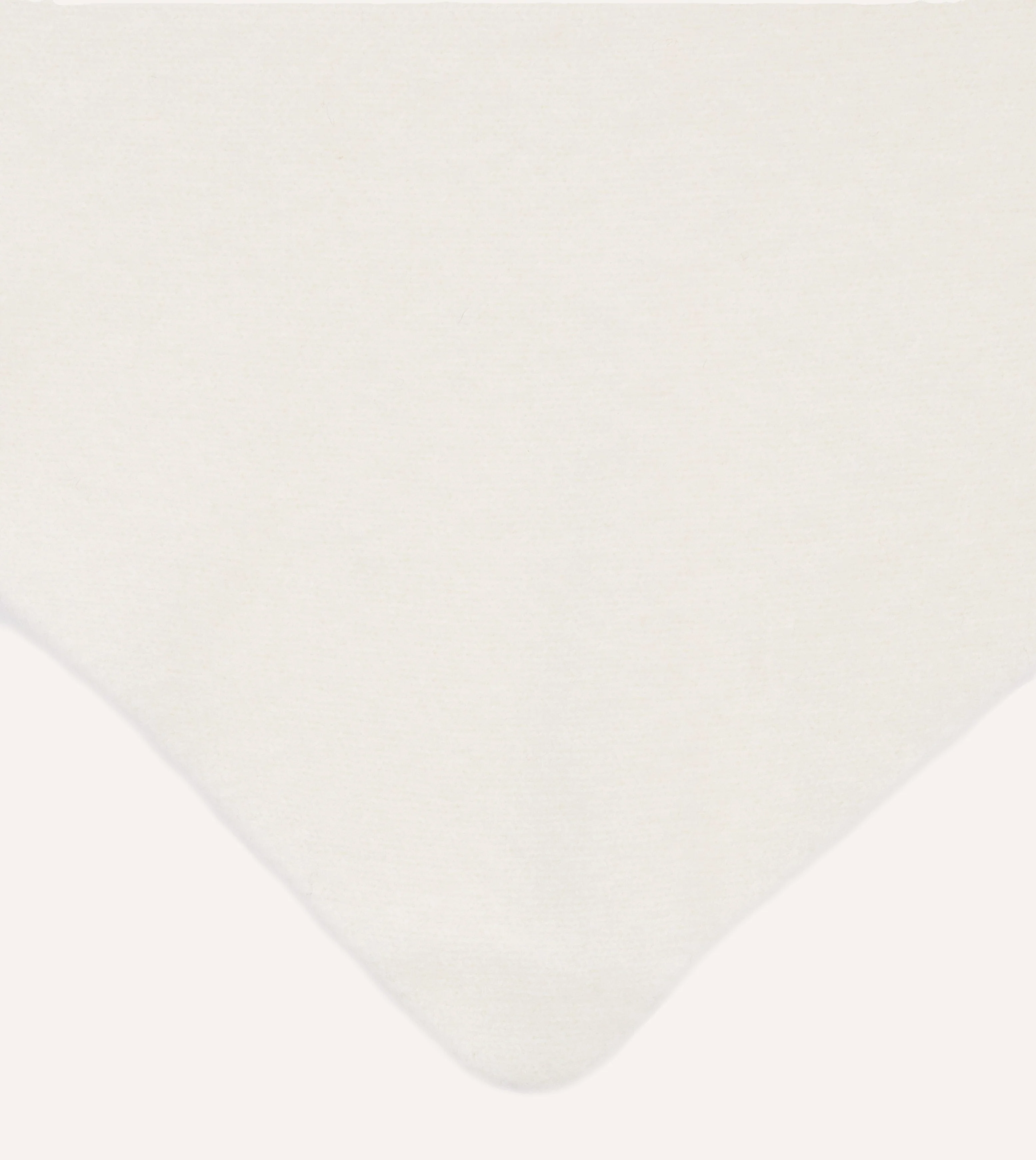 Ecru Lambswool Triangle Neck Scarf - Image 3