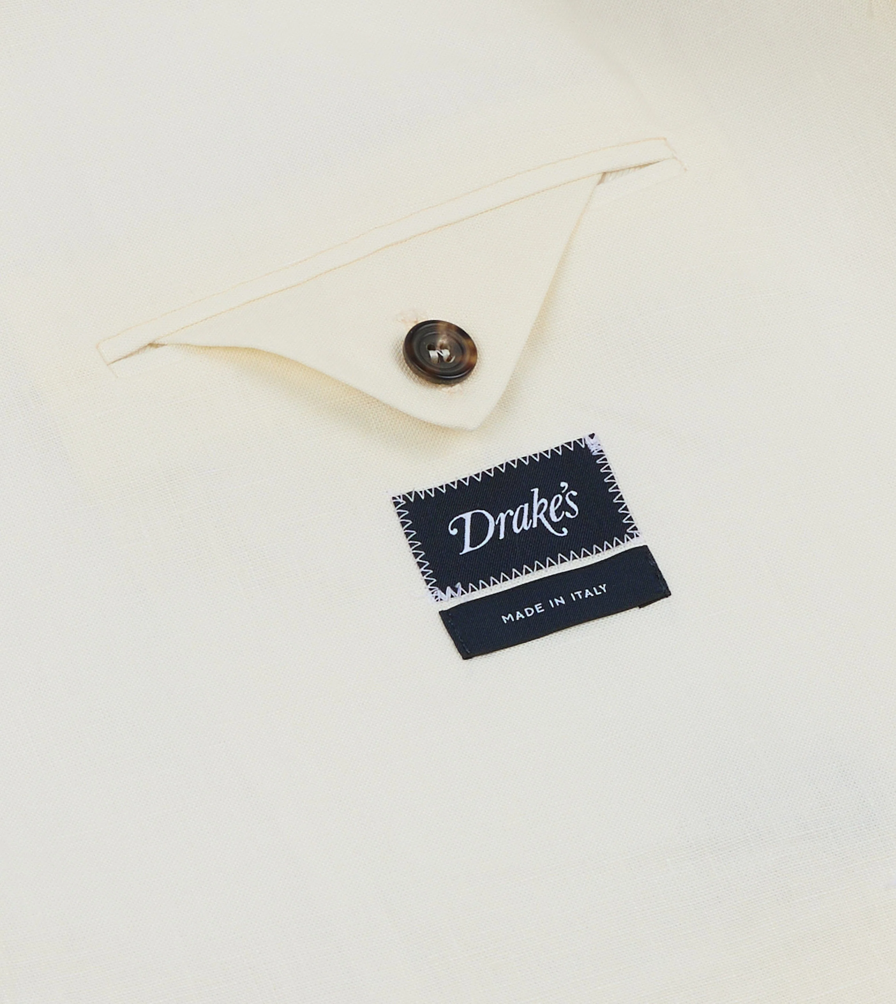 Ecru Linen Double-Breasted Tailored Jacket - Image 7