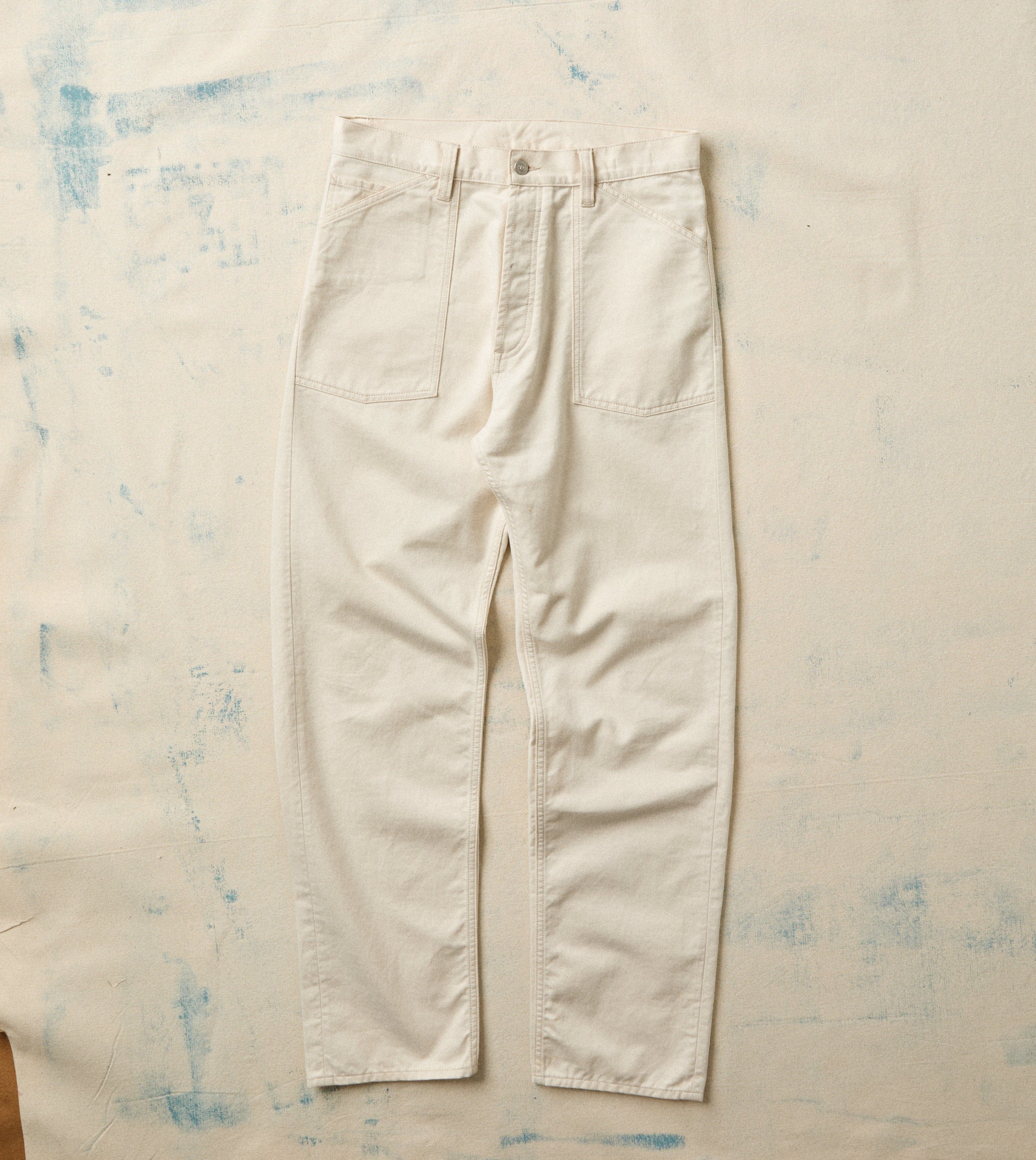 Ecru Military Satin Naval Pant - Image 2