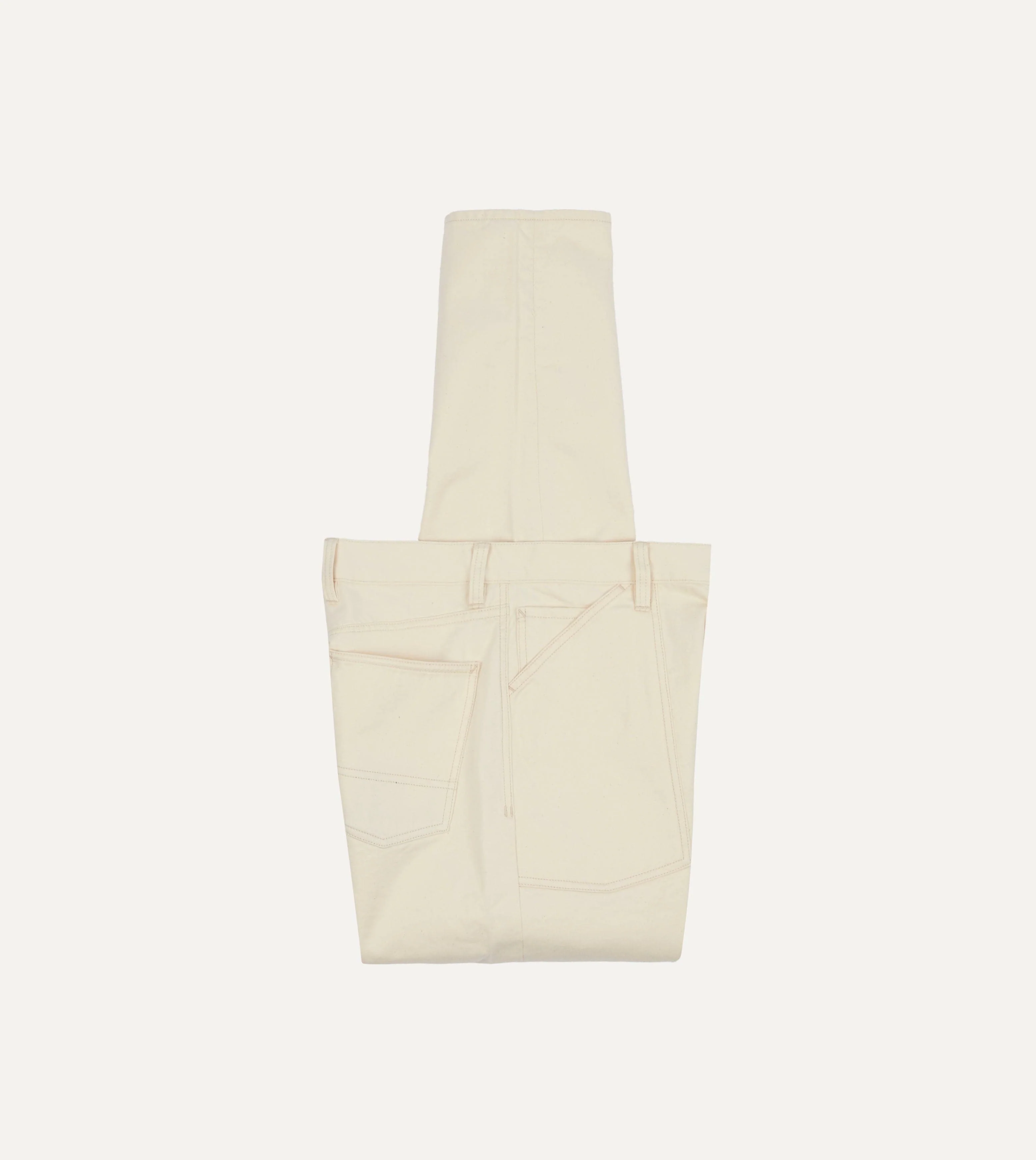 Ecru Military Satin Naval Pant - Image 3