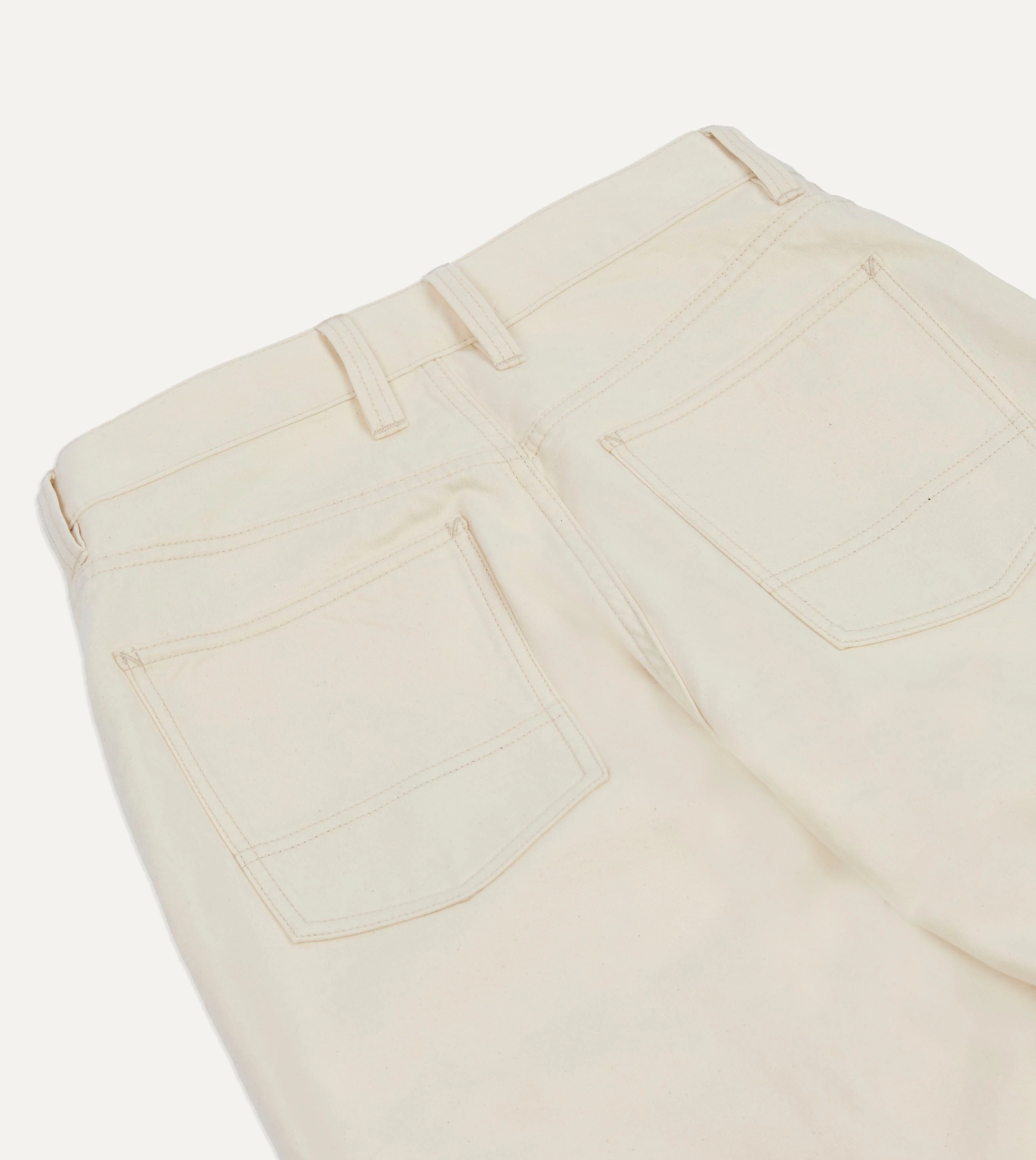 Ecru Military Satin Naval Pant - Image 7