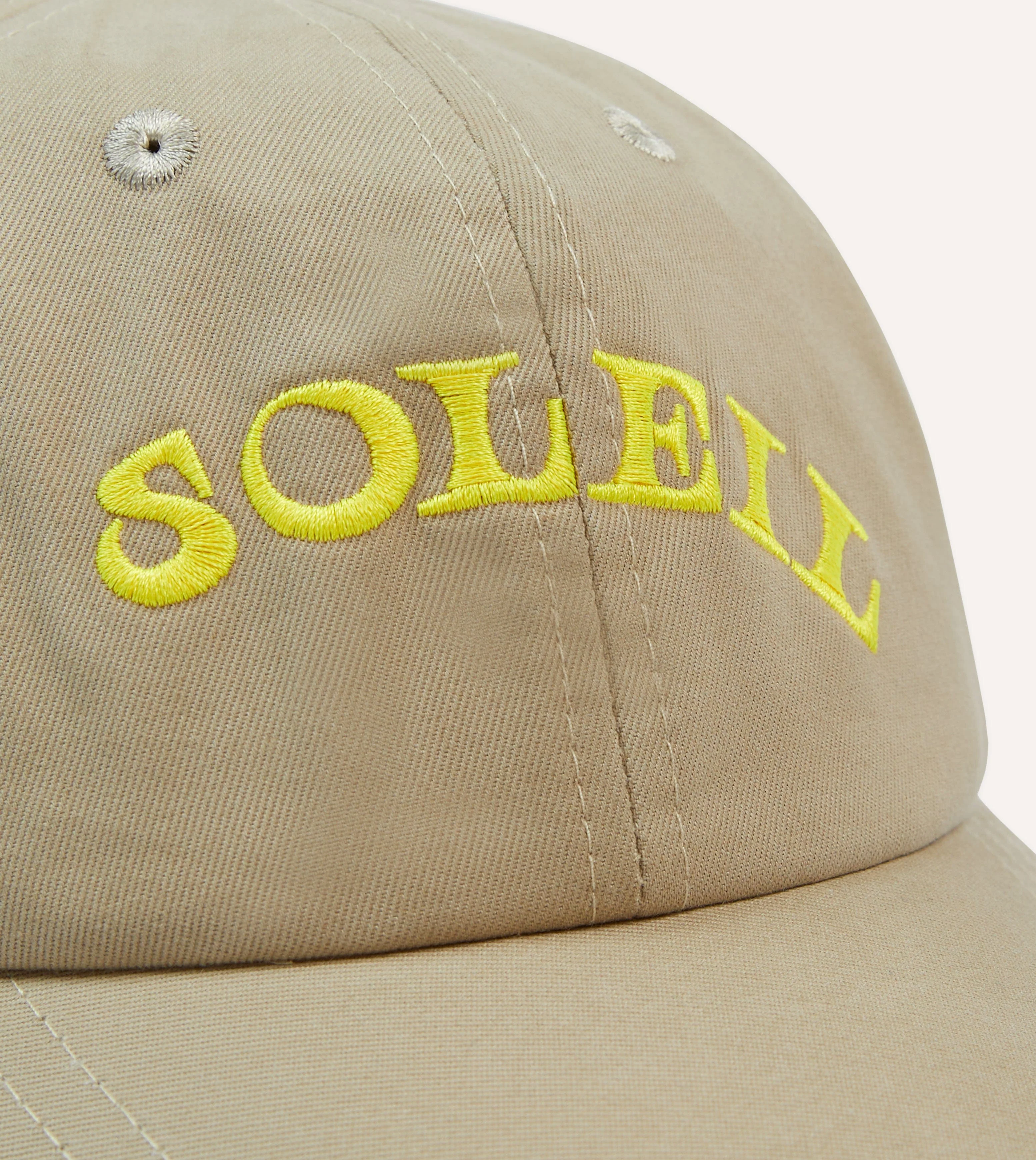 Ecru Soleil Cotton Twill Baseball Cap - Image 3