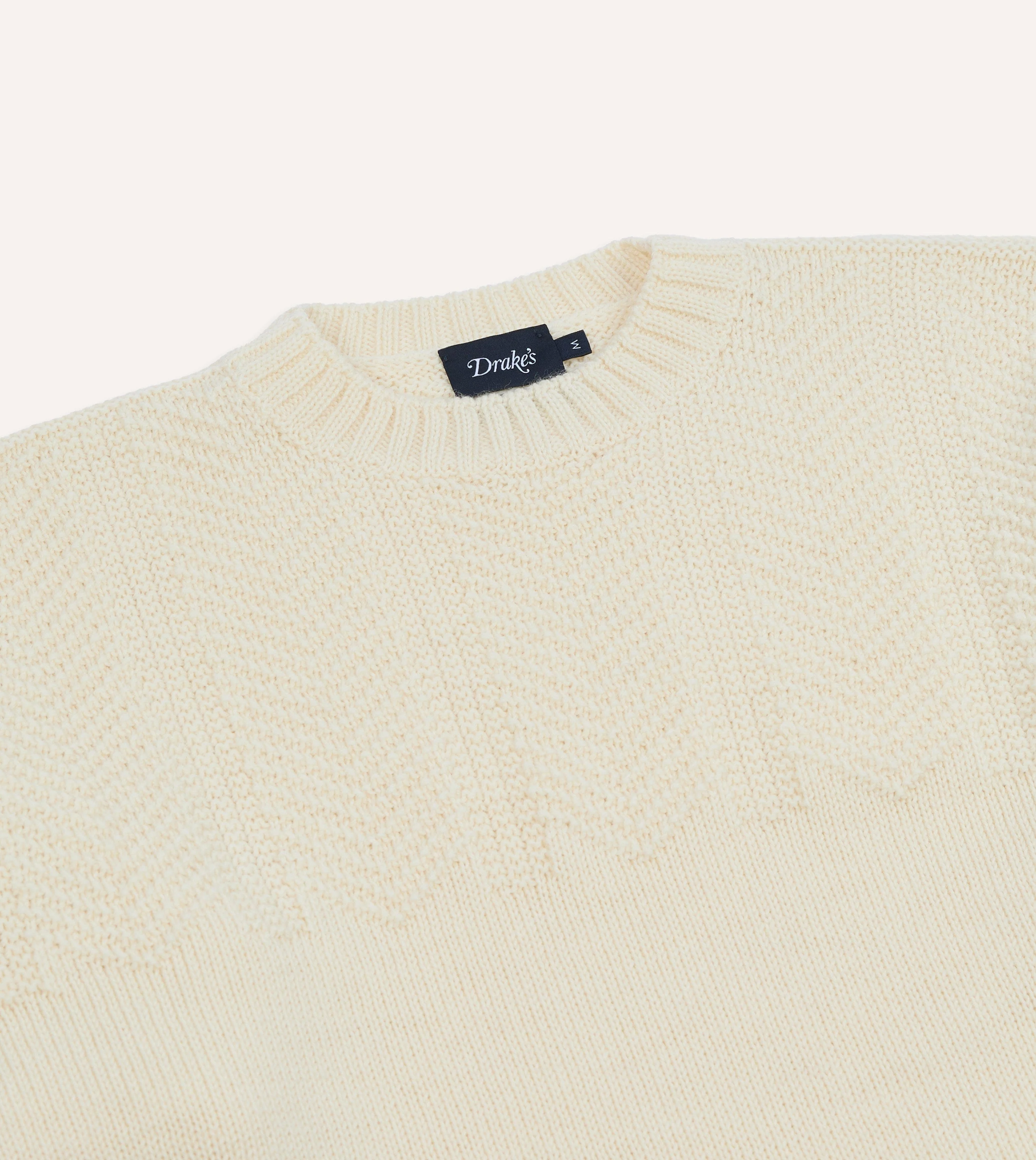 Ecru Wool Guernsey Jumper - Image 3