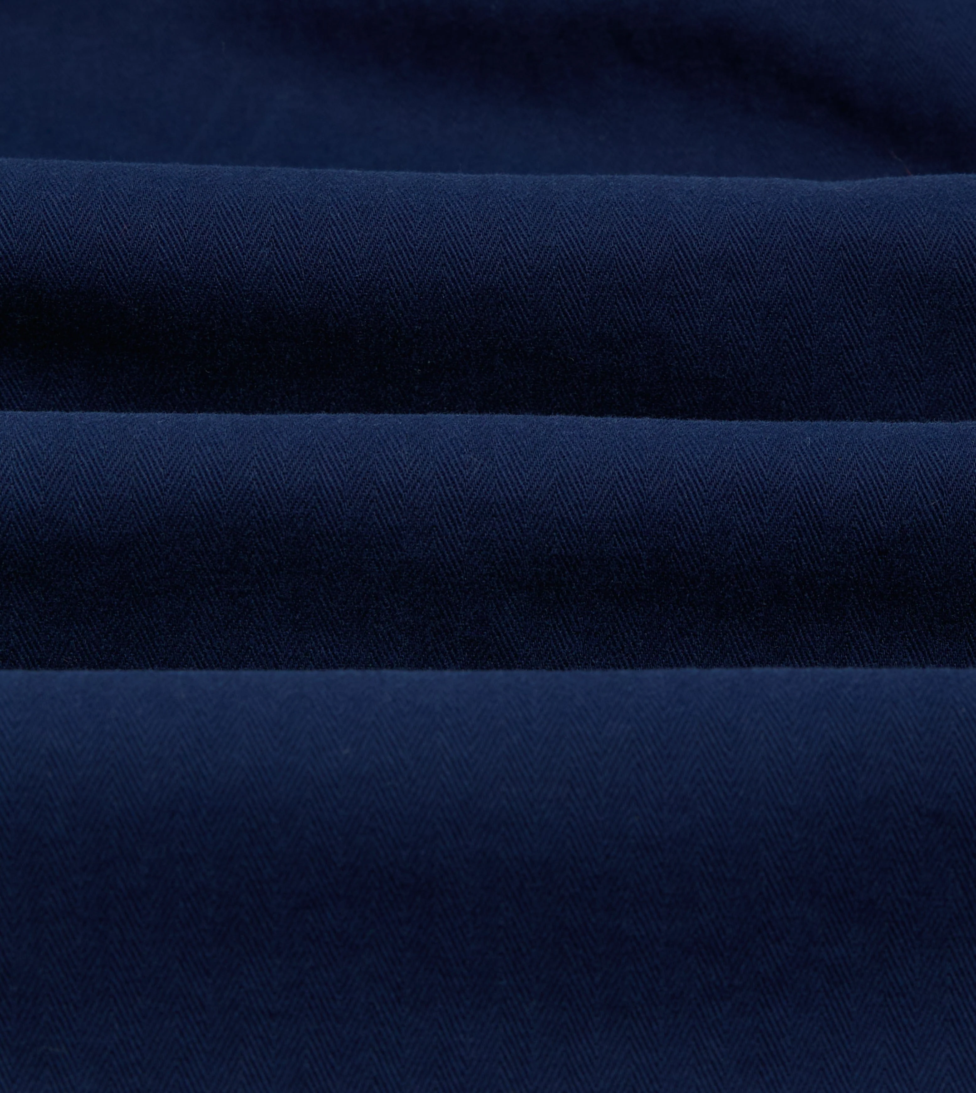French Blue Herringbone Cotton Artist Chore Jacket - Image 4