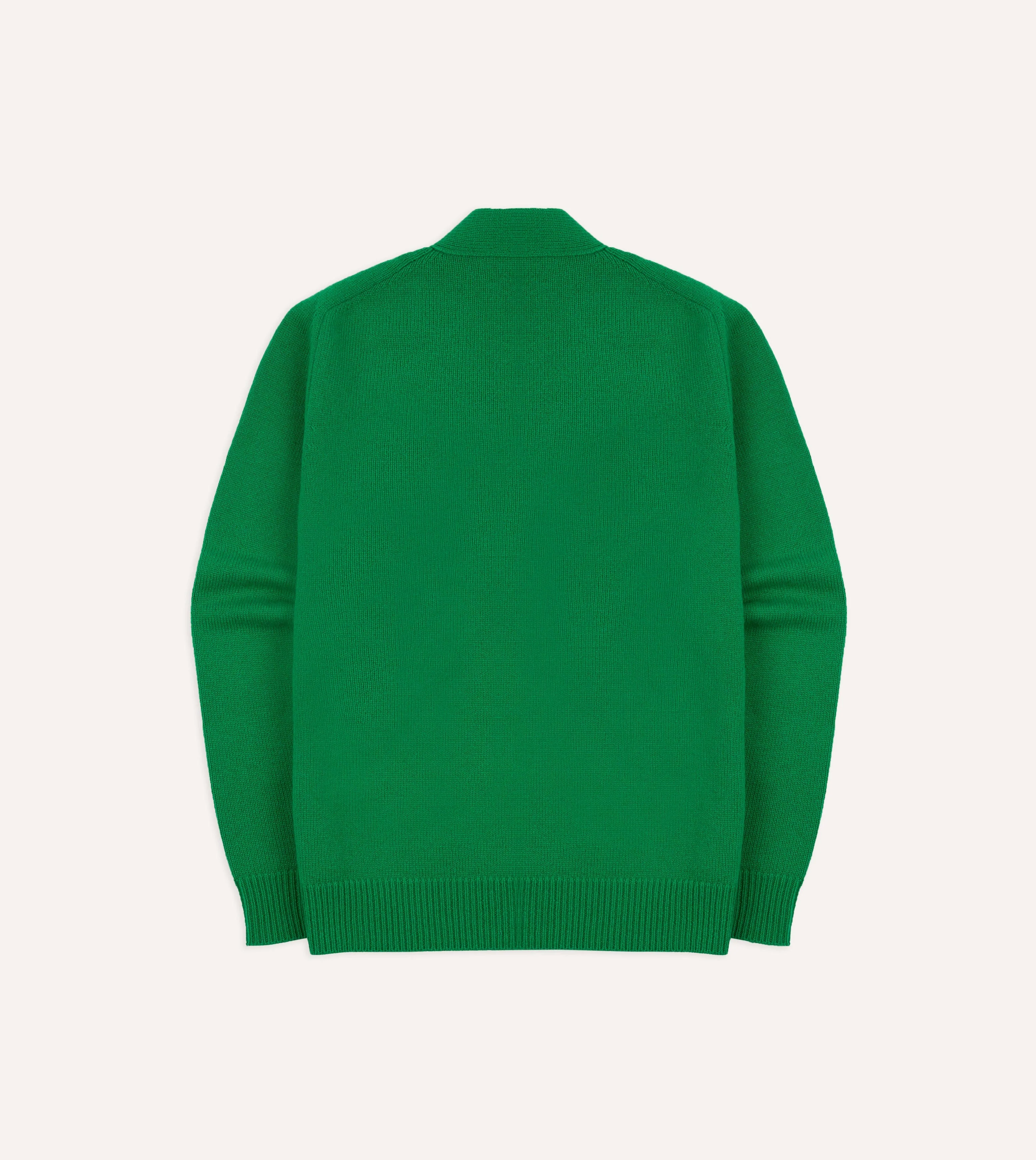 Green Lambswool 6 Button Cardigan - Image 6