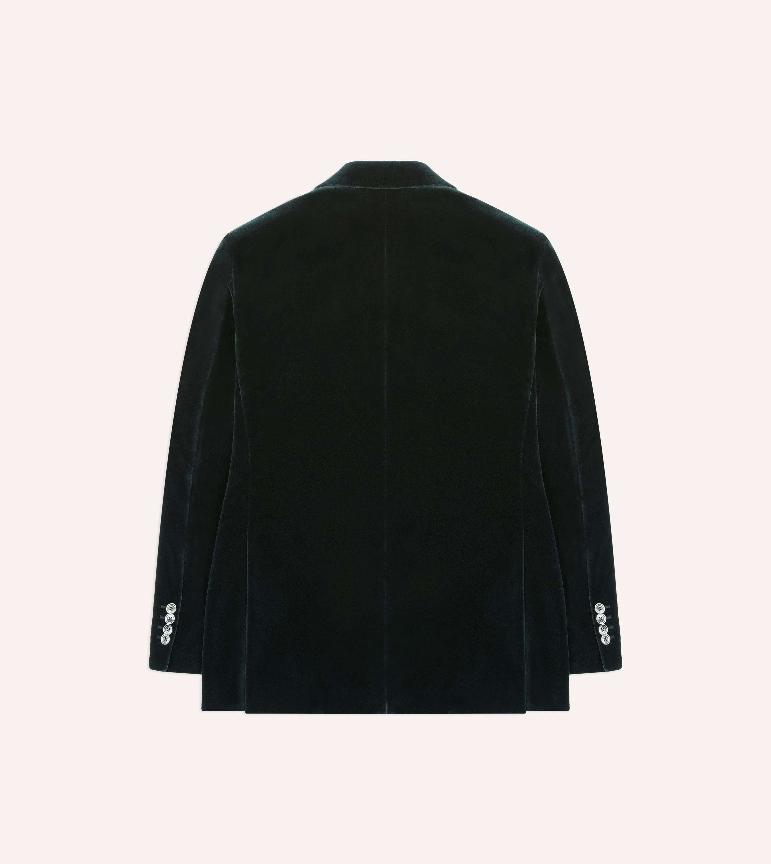 Green Velvet Double-Breasted Blazer - Image 8
