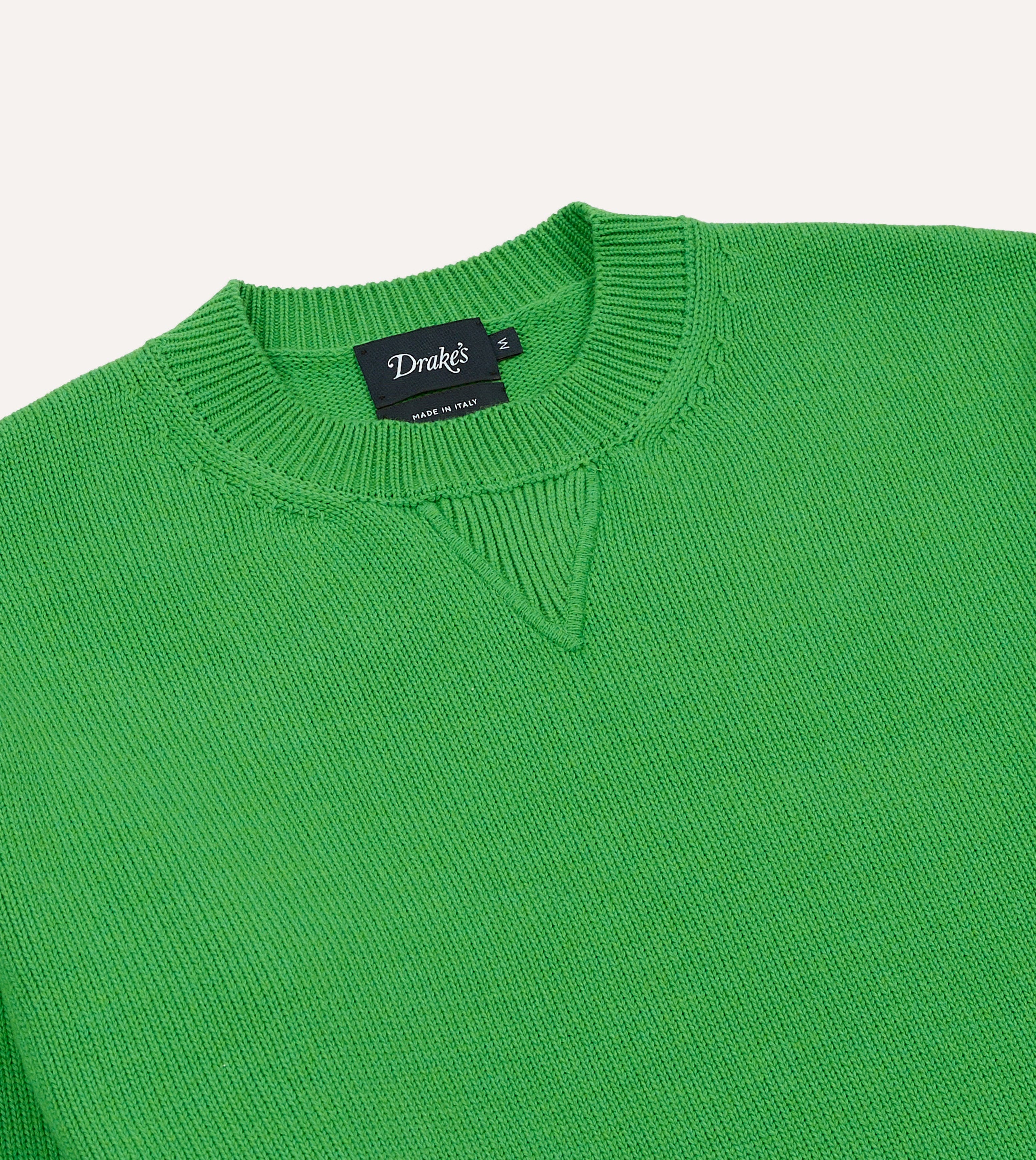 Green Wool-Cotton Knit Sweatshirt - Image 4