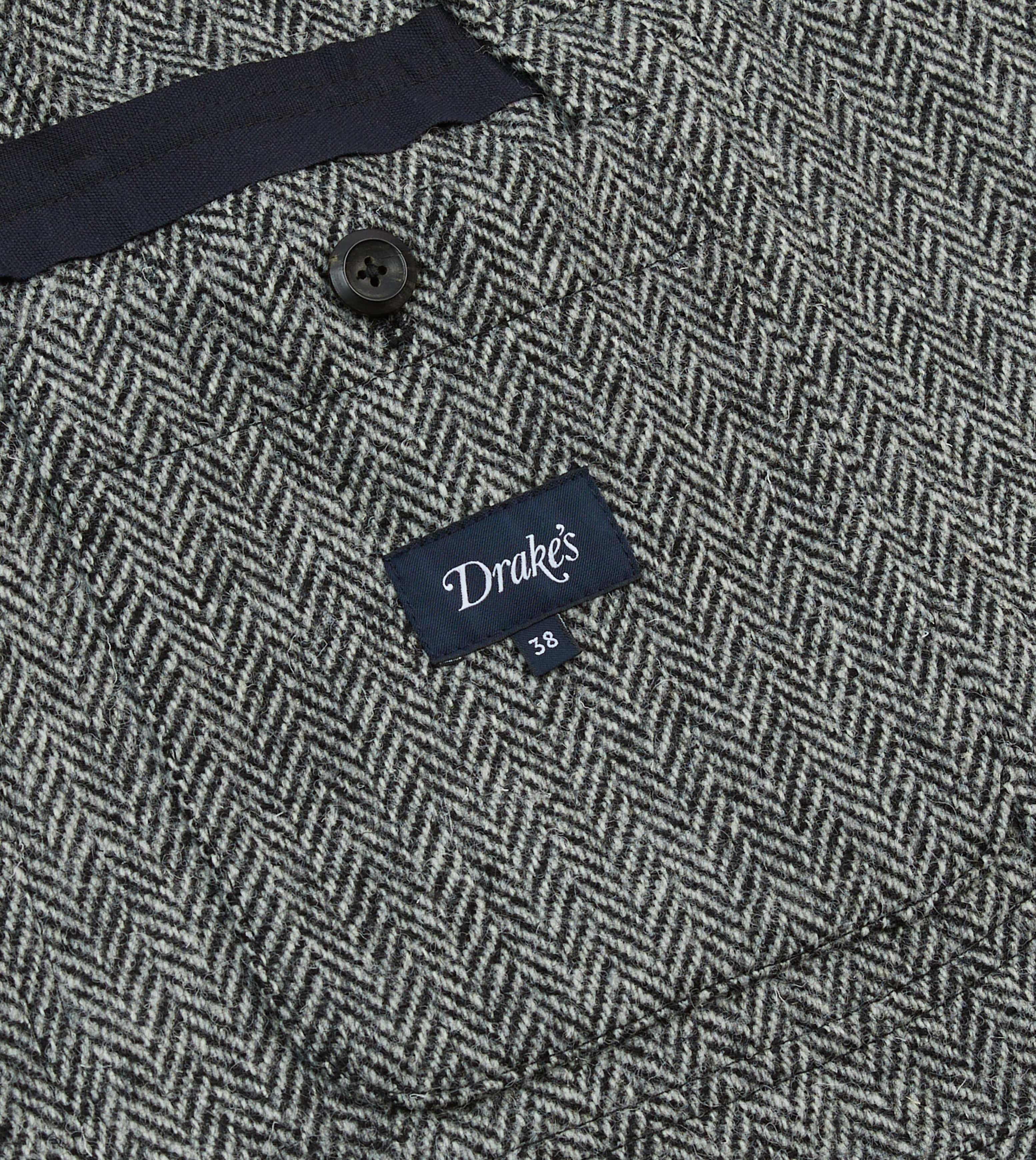 Grey Herringbone Harris Tweed Games Blazer Mk. VII - Image 8
