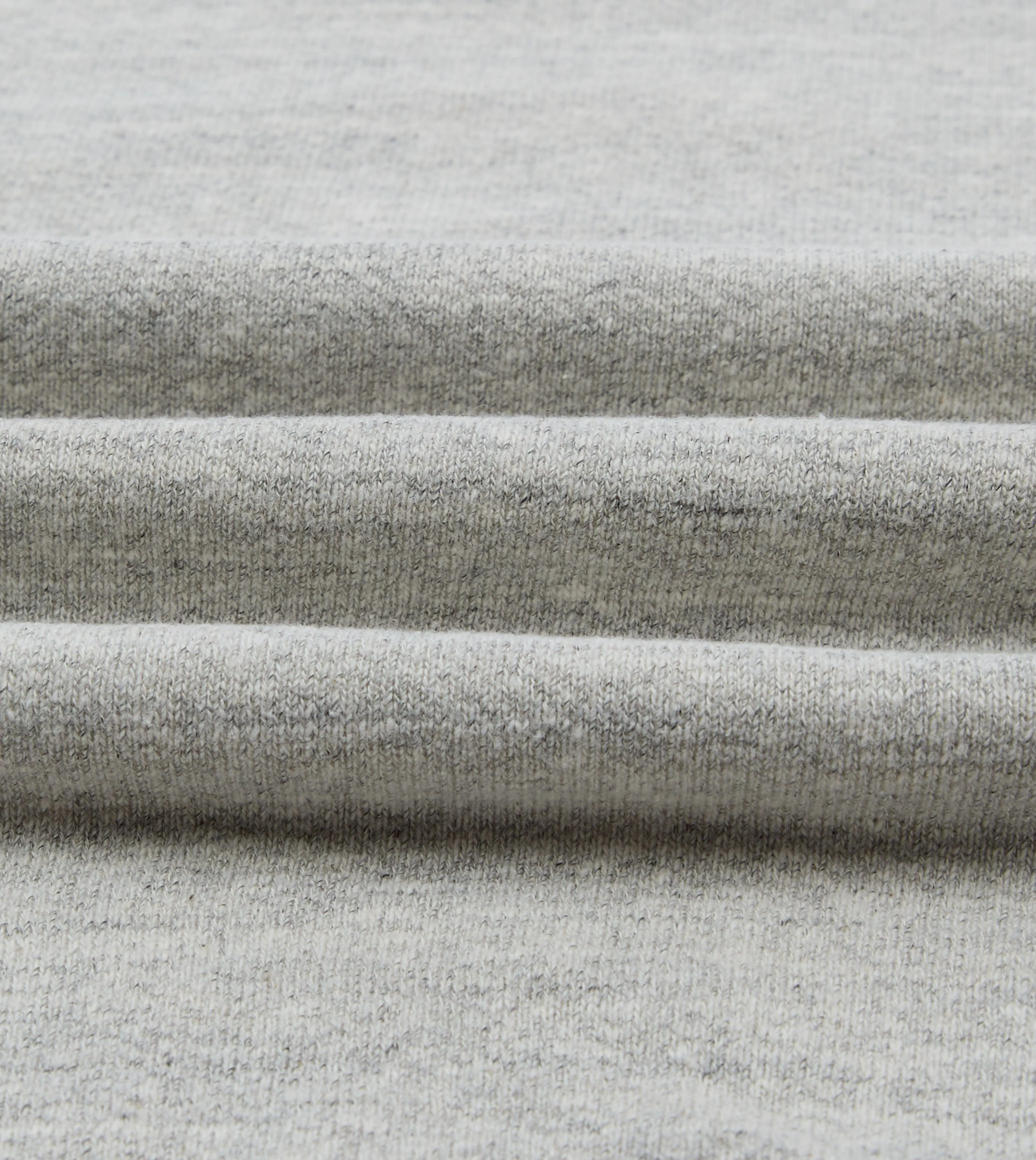 Grey Melange Cotton Sweatshirt - Image 2