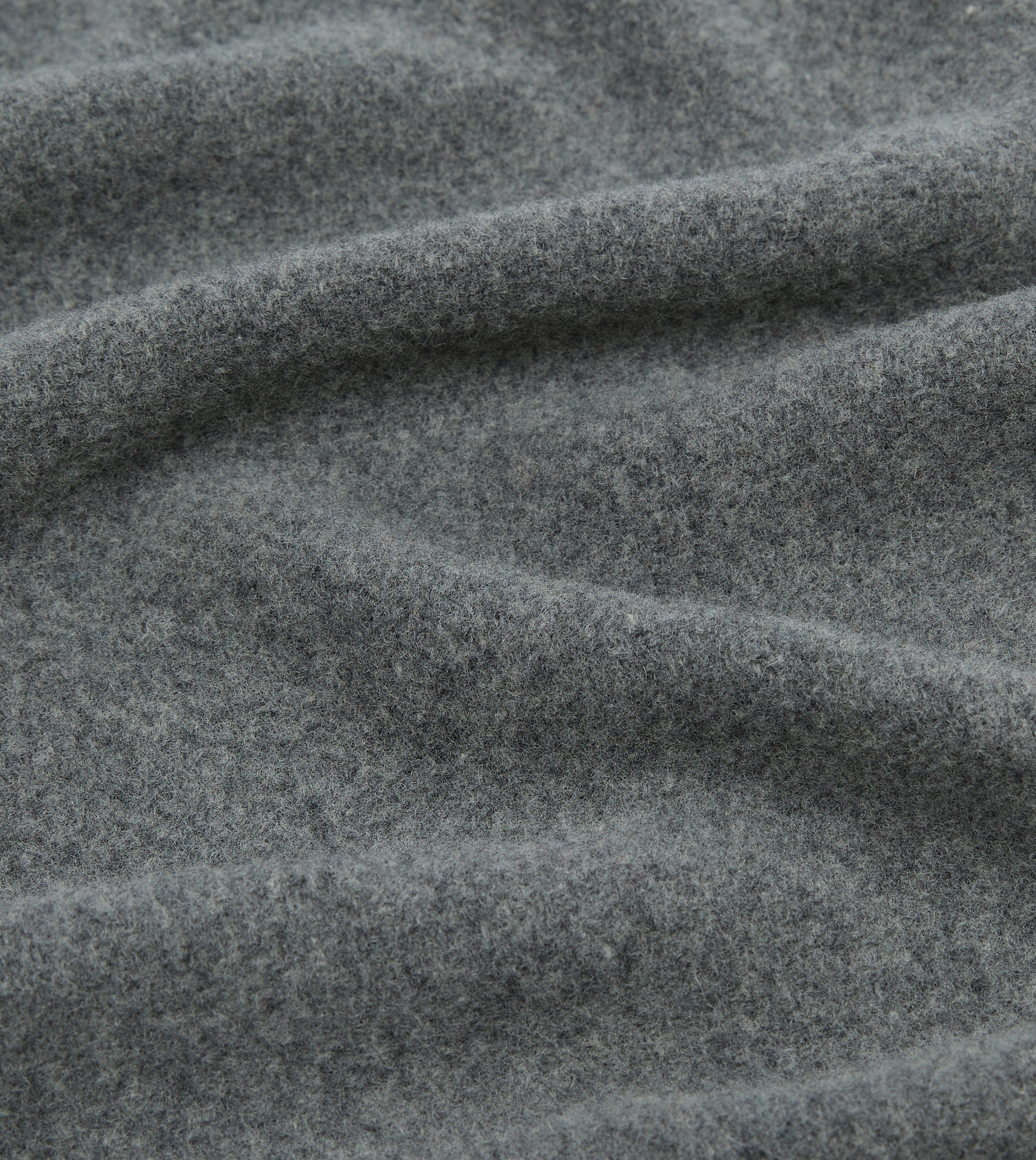 Grey Solid Wool Scarf - Image 2