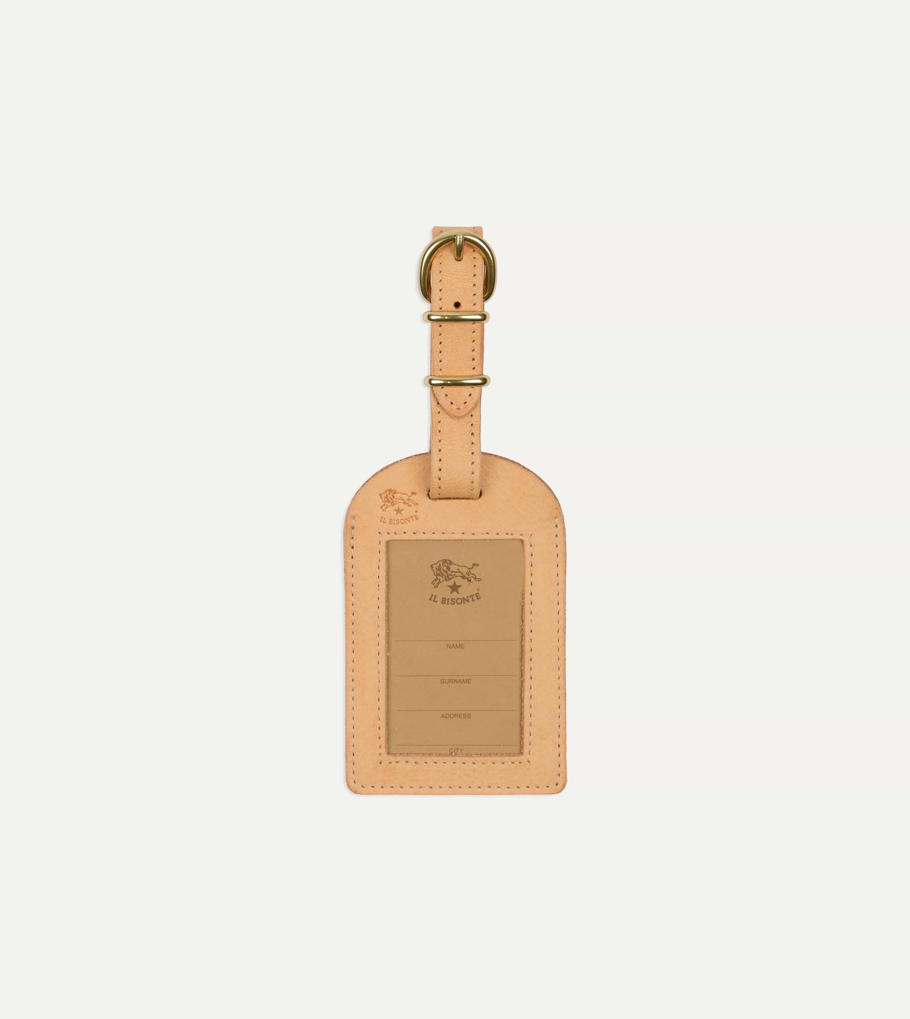 Il Bisonte Leather Luggage Tag - Image 2