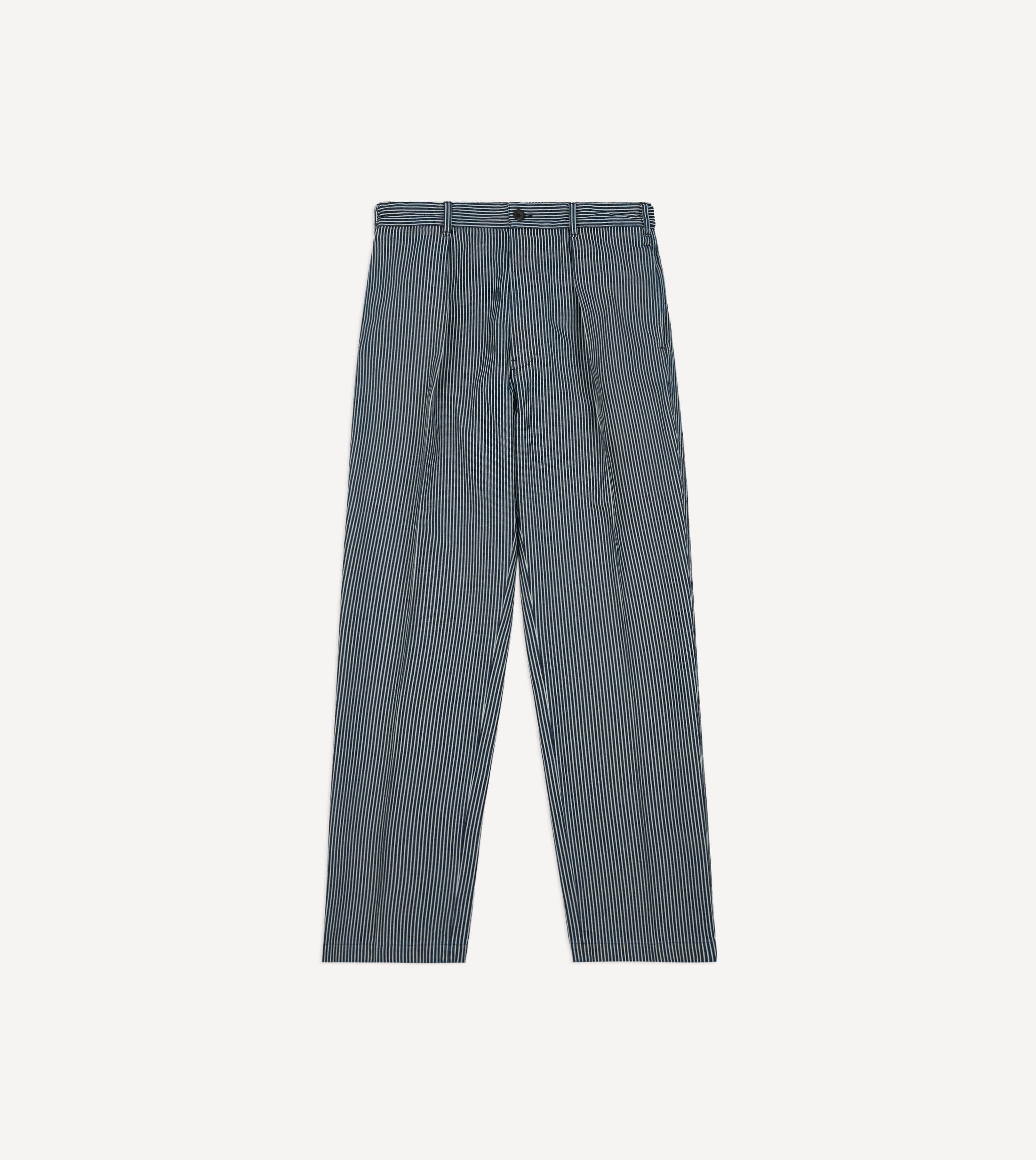 Indigo Hickory Stripe Games Trouser - Image 3