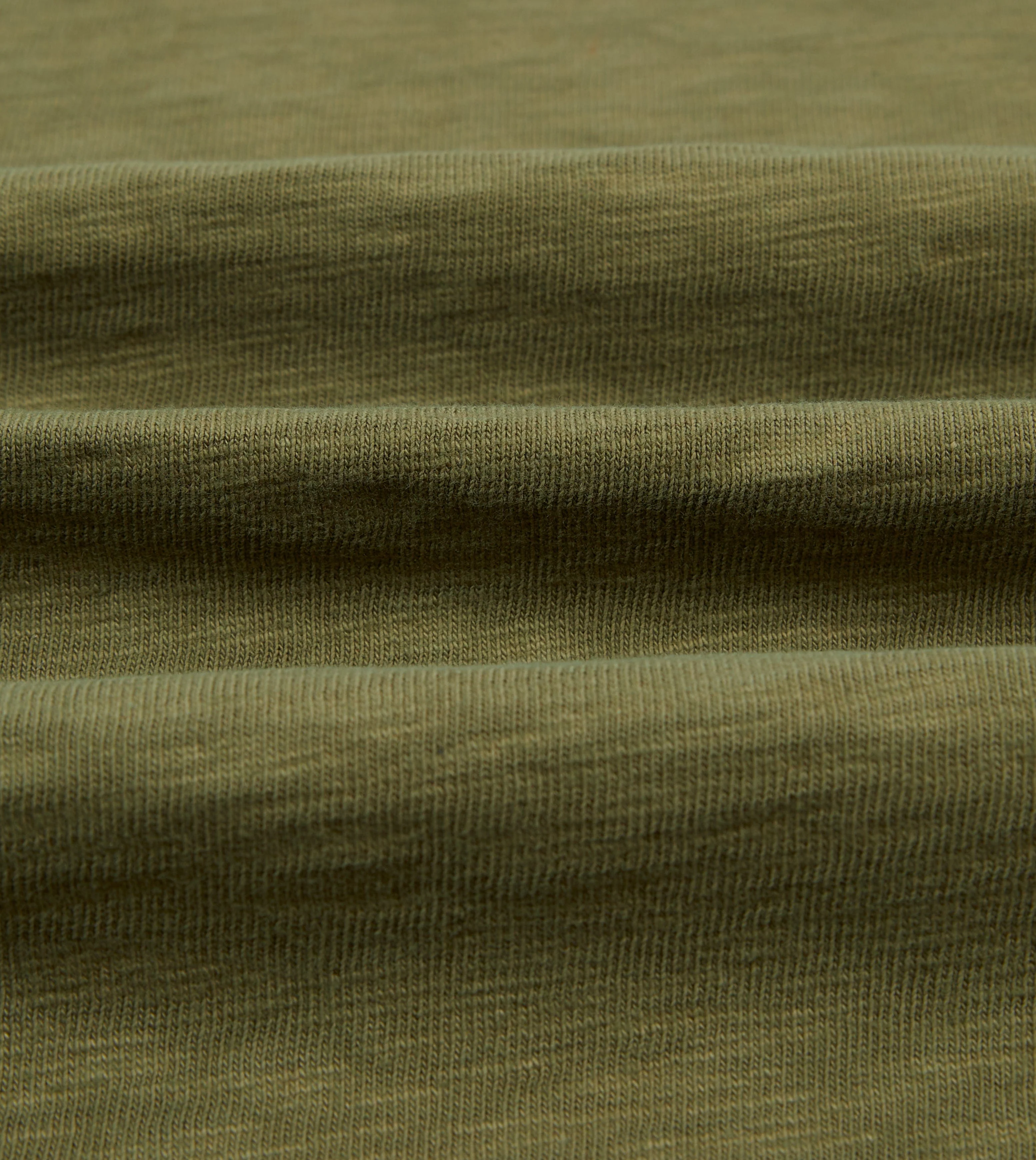 Khaki Cotton Long-Sleeve Roll Neck Hiking T-Shirt - Image 2