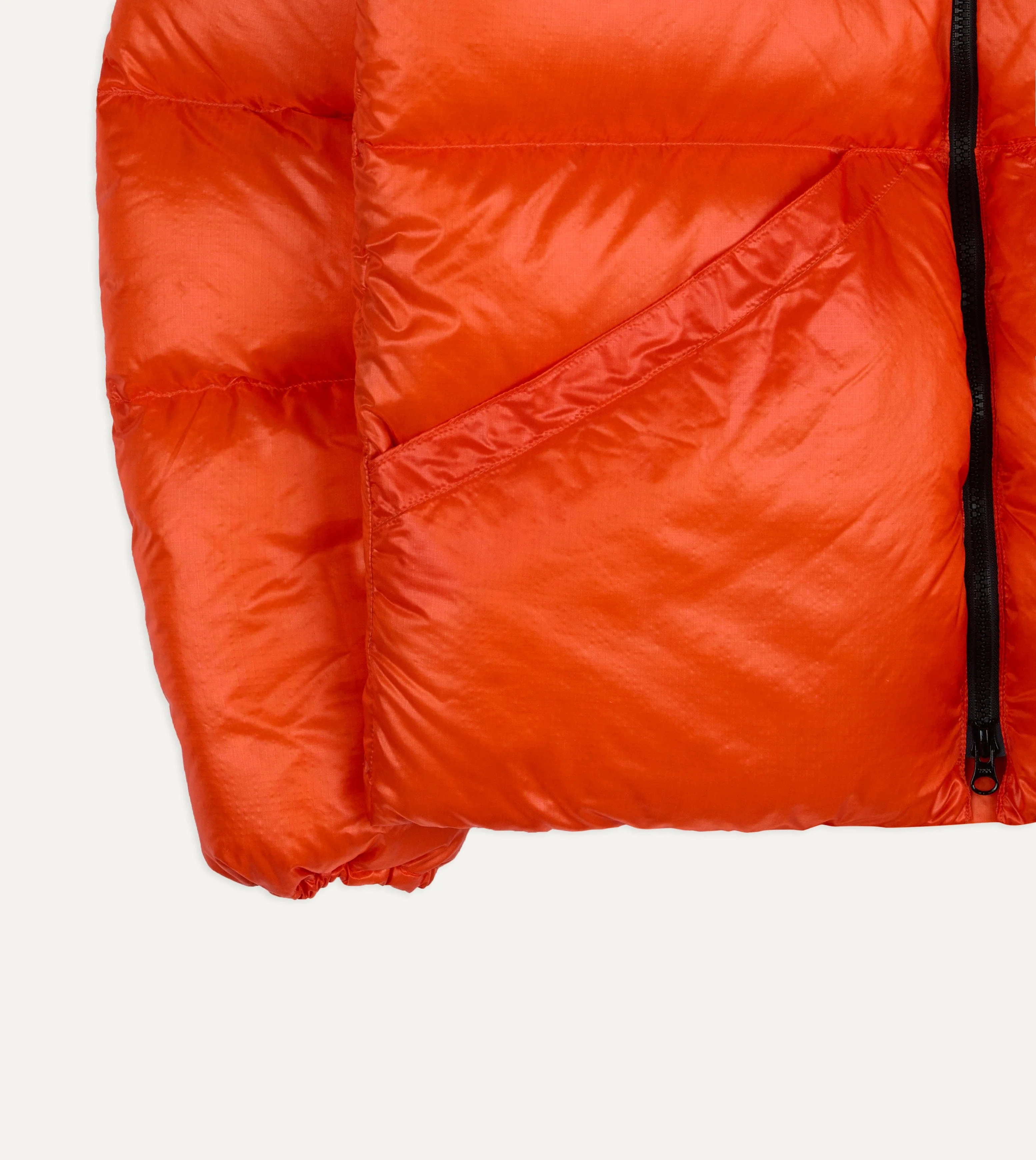 Kluane Mountaineering Orange Nylon Inner Parka - Image 5