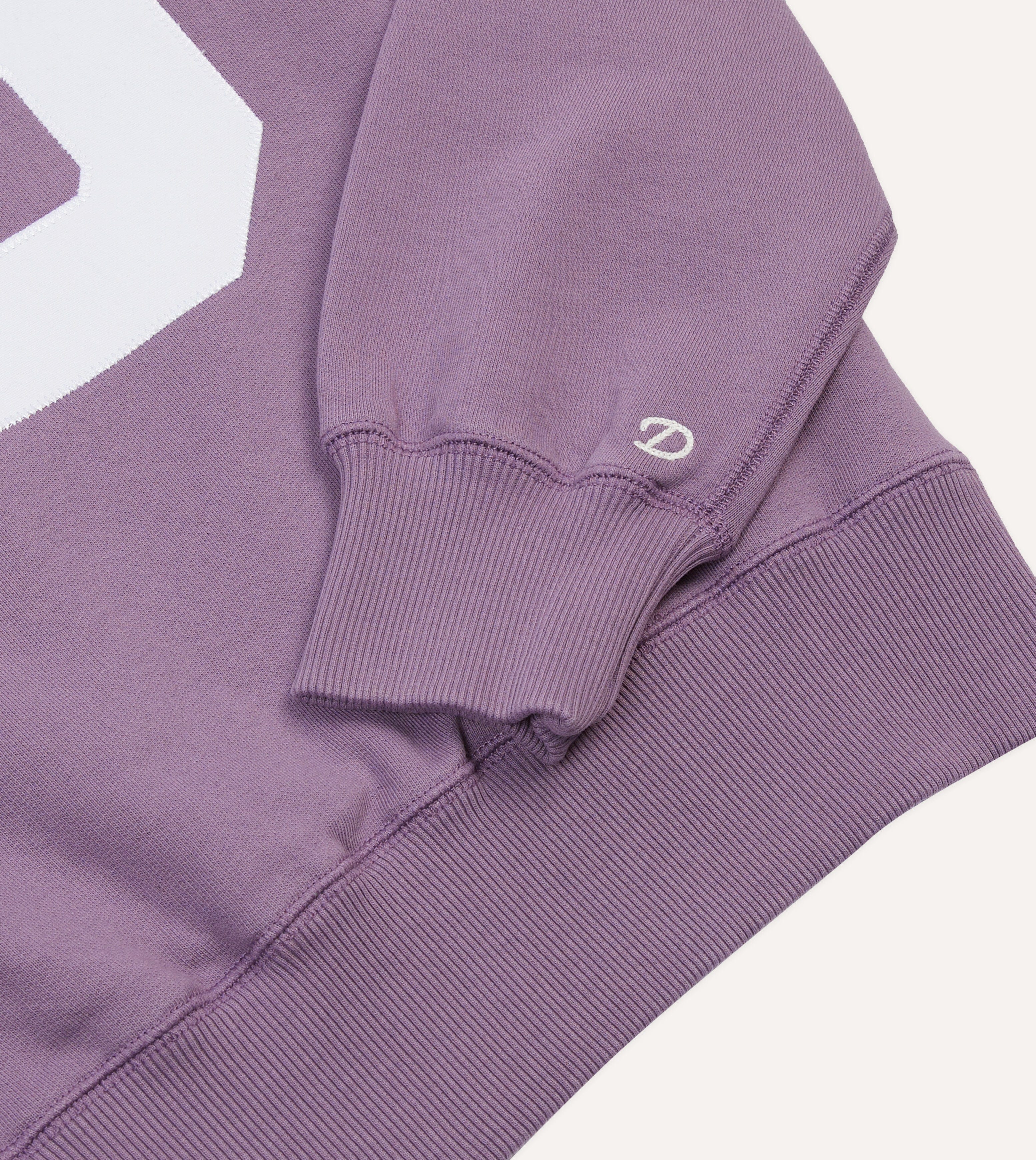 Lilac ‘1977’ Appliqué Cotton Sweatshirt - Image 5