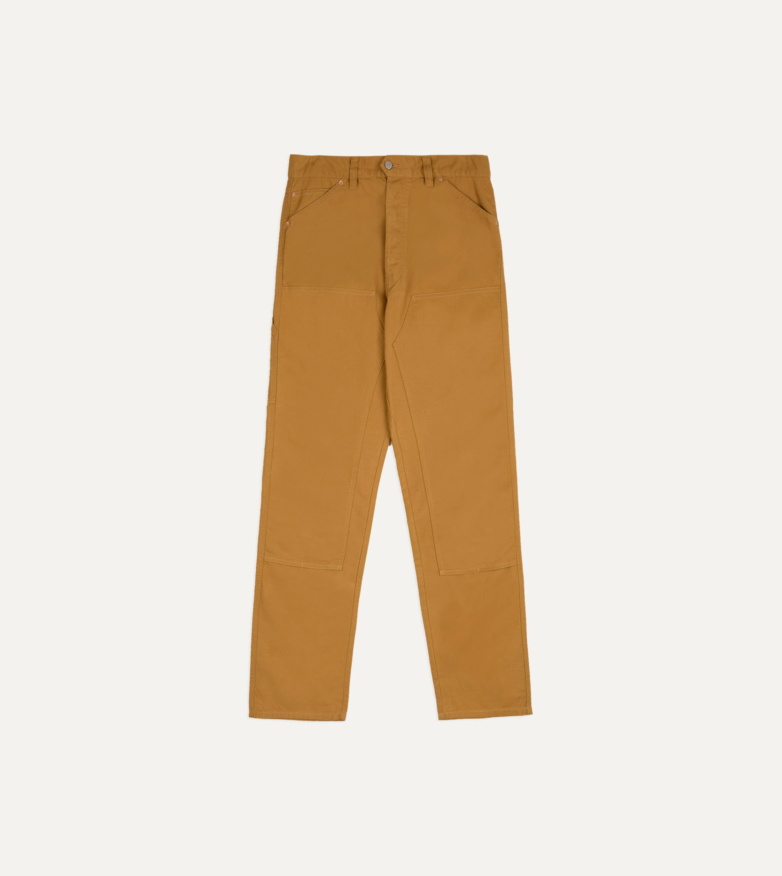 Mustard Cotton Canvas Carpenter Pant - Image 3