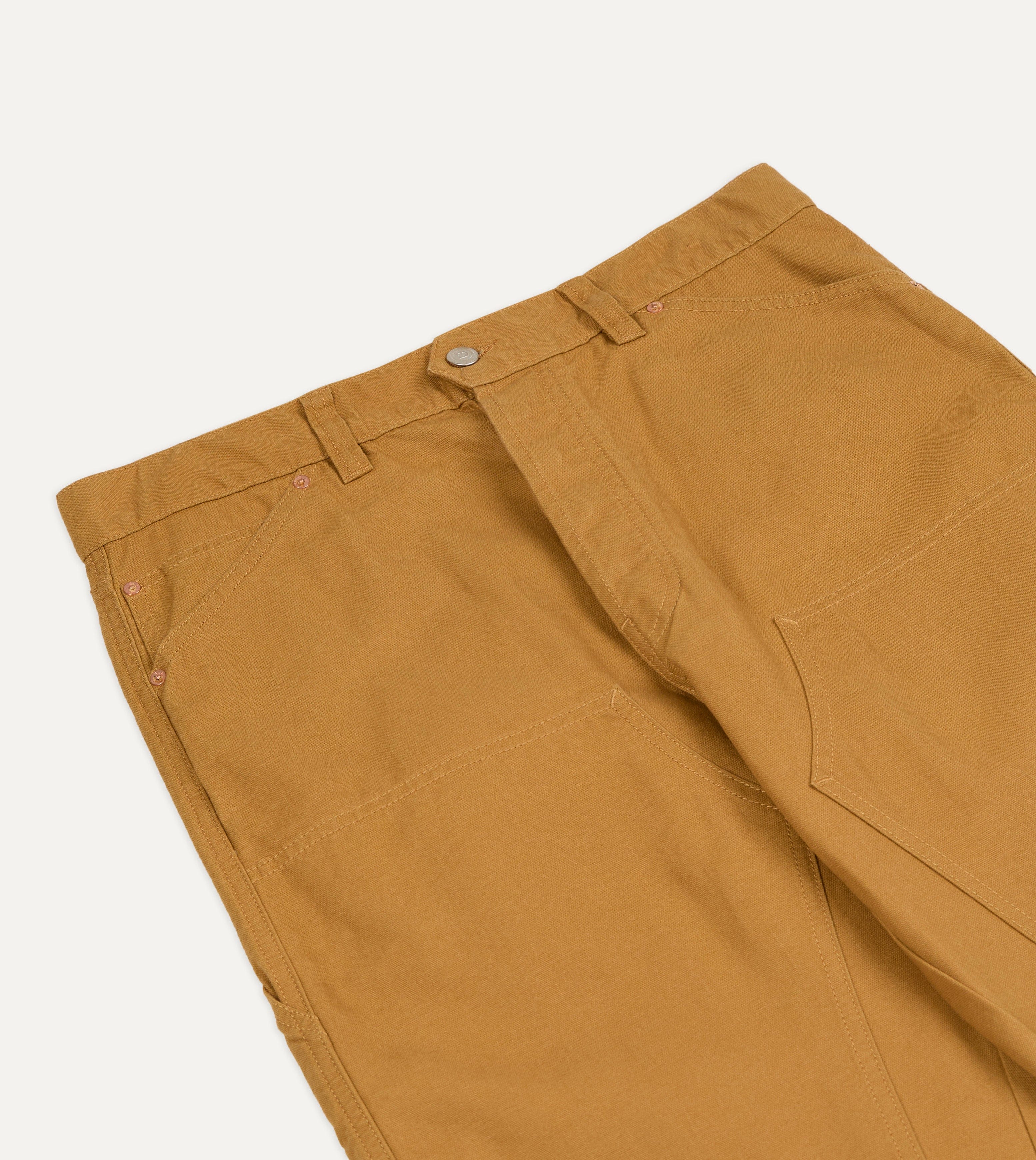 Mustard Cotton Canvas Carpenter Pant - Image 4