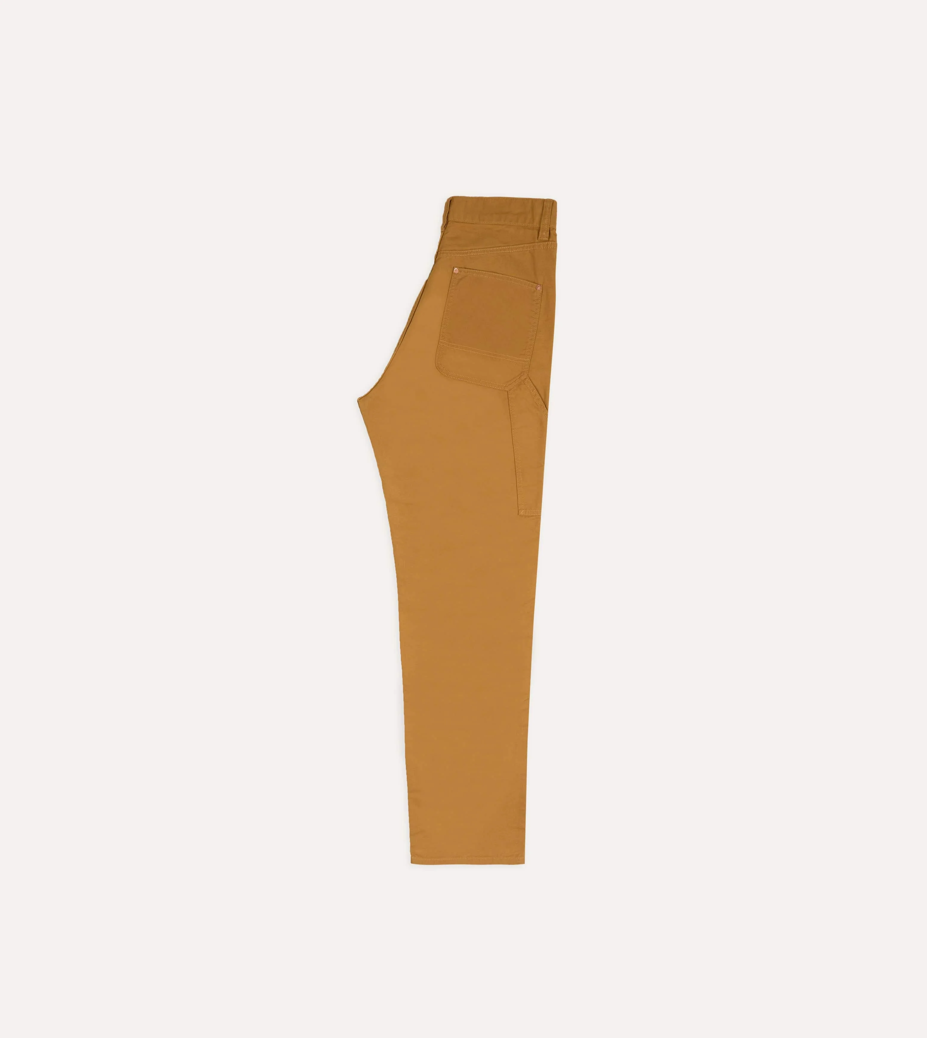 Mustard Cotton Canvas Carpenter Pant - Image 6