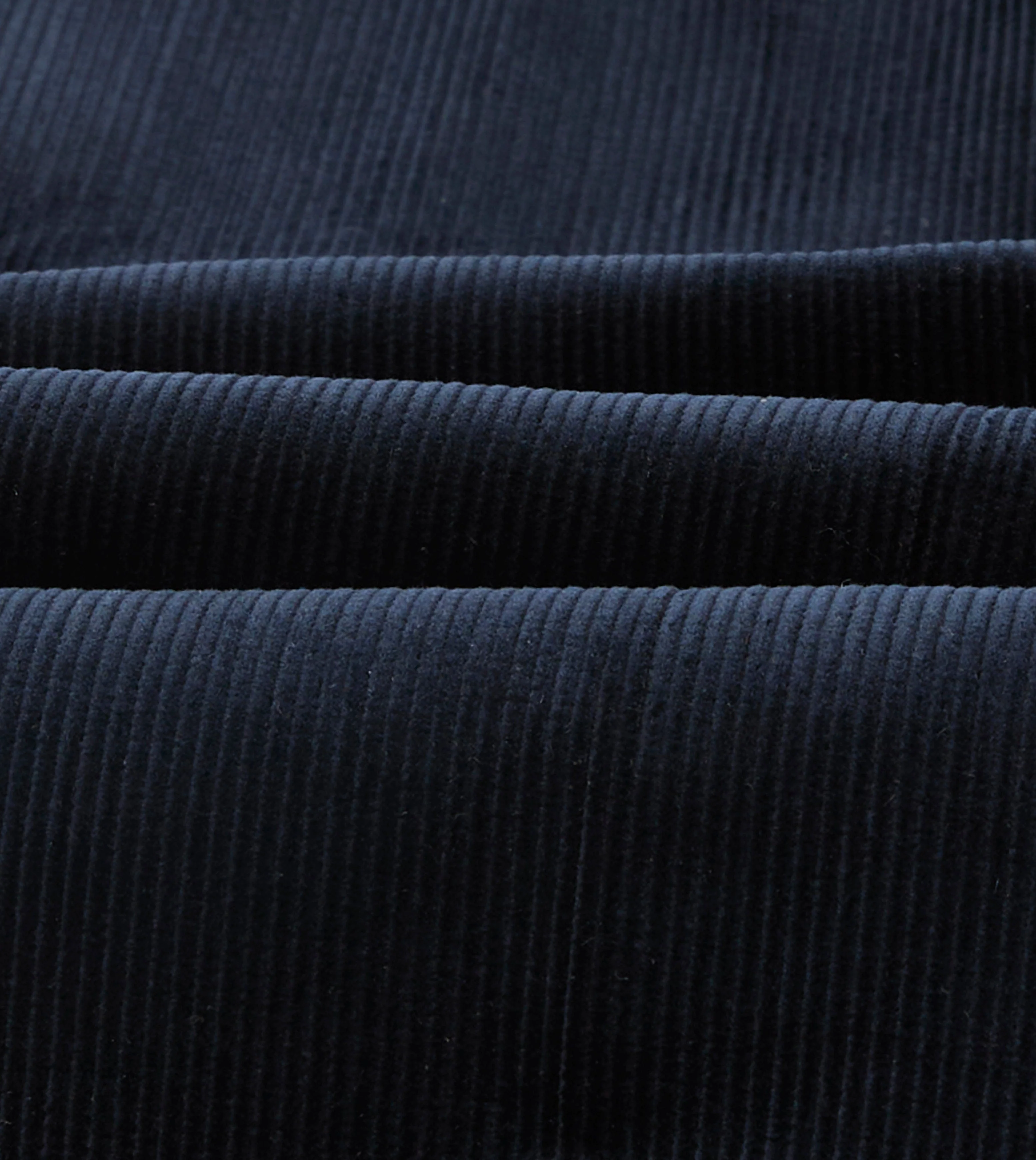 Navy Mid-Wale Corduroy Single Pleat Trouser - Image 2